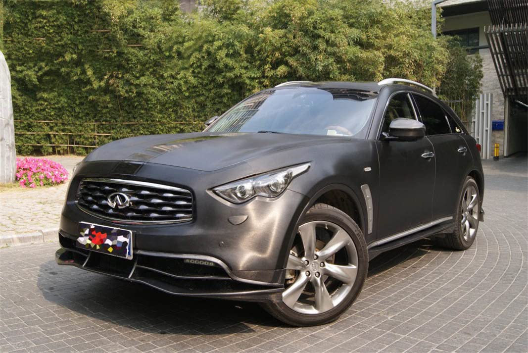 Lzlrun Free Tool Kit Black Satin Metallic Brushed Vinyl Tape For Black Out Chrome Delete Window Trim Door Trim (1Feet X 10Feet)