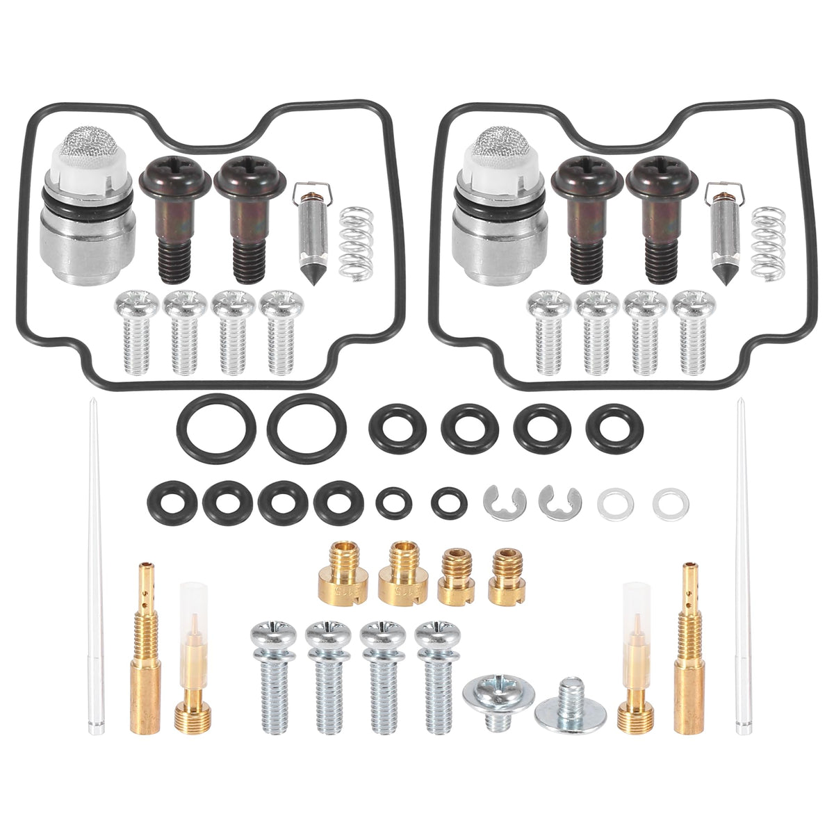 Motoforti 2 Kits Motorcycle Carburetor Repair Rebuild Parts For Yamaha V Star 1100 Xvs 1100 Carb Repair Tools