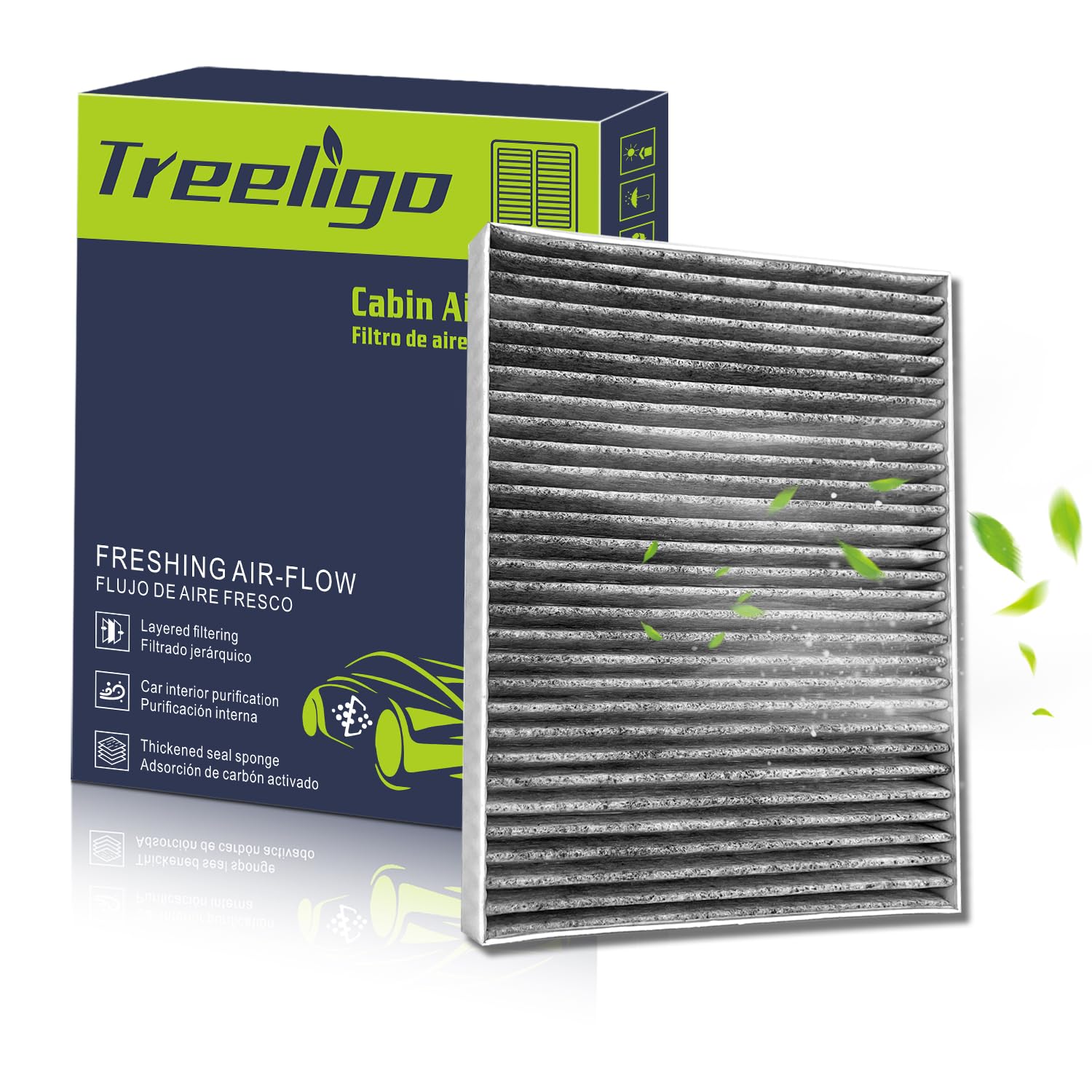 Treeligo Cf11663 Cabin Air Filter Compatible With Chevy Traverse 09-17, Gmc Acadia 07-16, Saturn Outlook 07-10, Buick Enclave 08