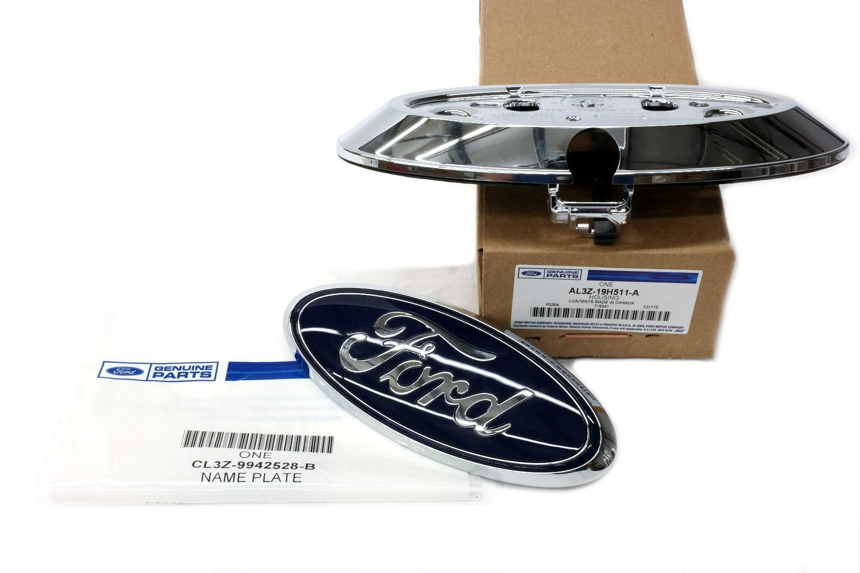 2009-2014 Ford F-150 Tailgate Back Up Camera Housing Bezel & Emblem Updated Oem