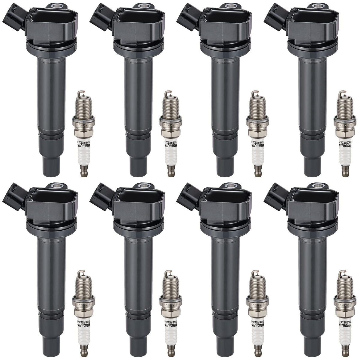 Bdfhyk Ignition Coil Pack And Spark Plug Set Of 8 Compatible With Lexus Gs430 Gx470 Ls430 Lx470 Sc430 4Runner Land Cruiser Sequo