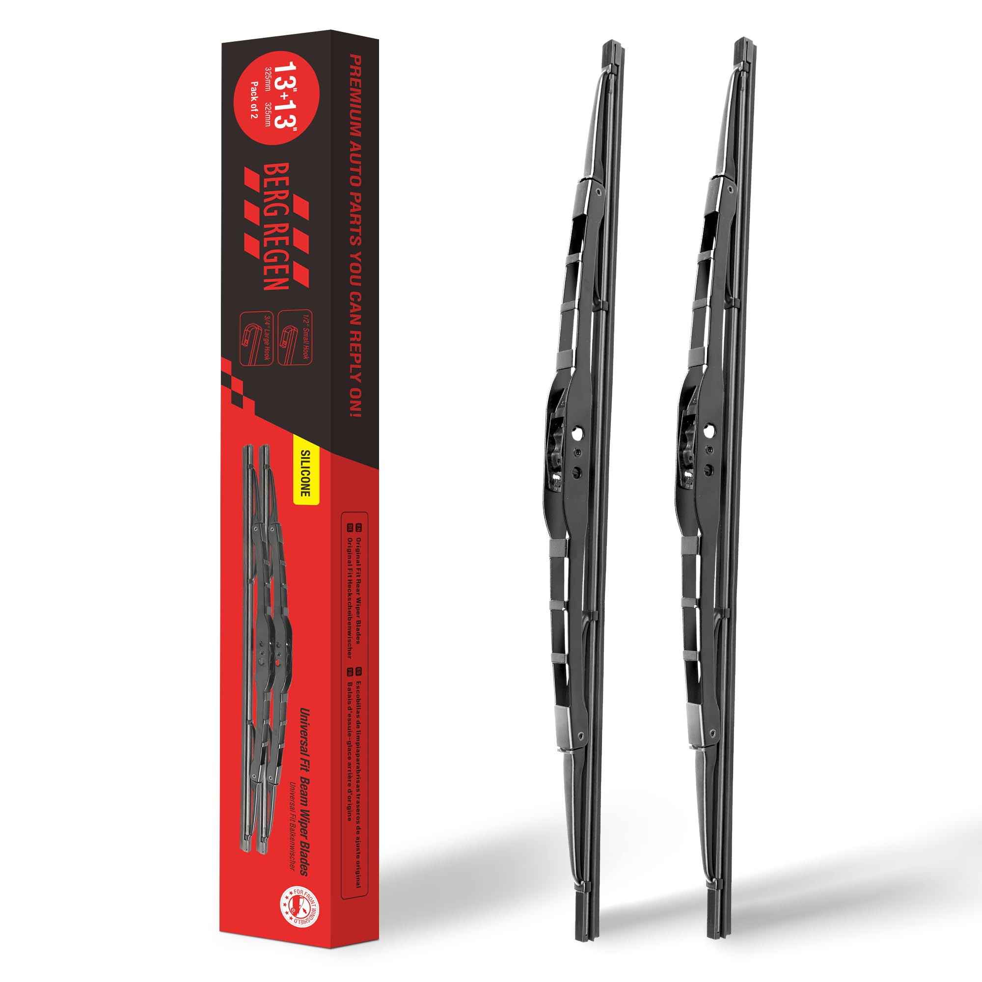 Berg Regen Silicone Windshield Wiper Blades Replacement For Jeep Wrangler Tj 2006 2005 2004 2003 2002 2001 2000-1997 Oem Quality