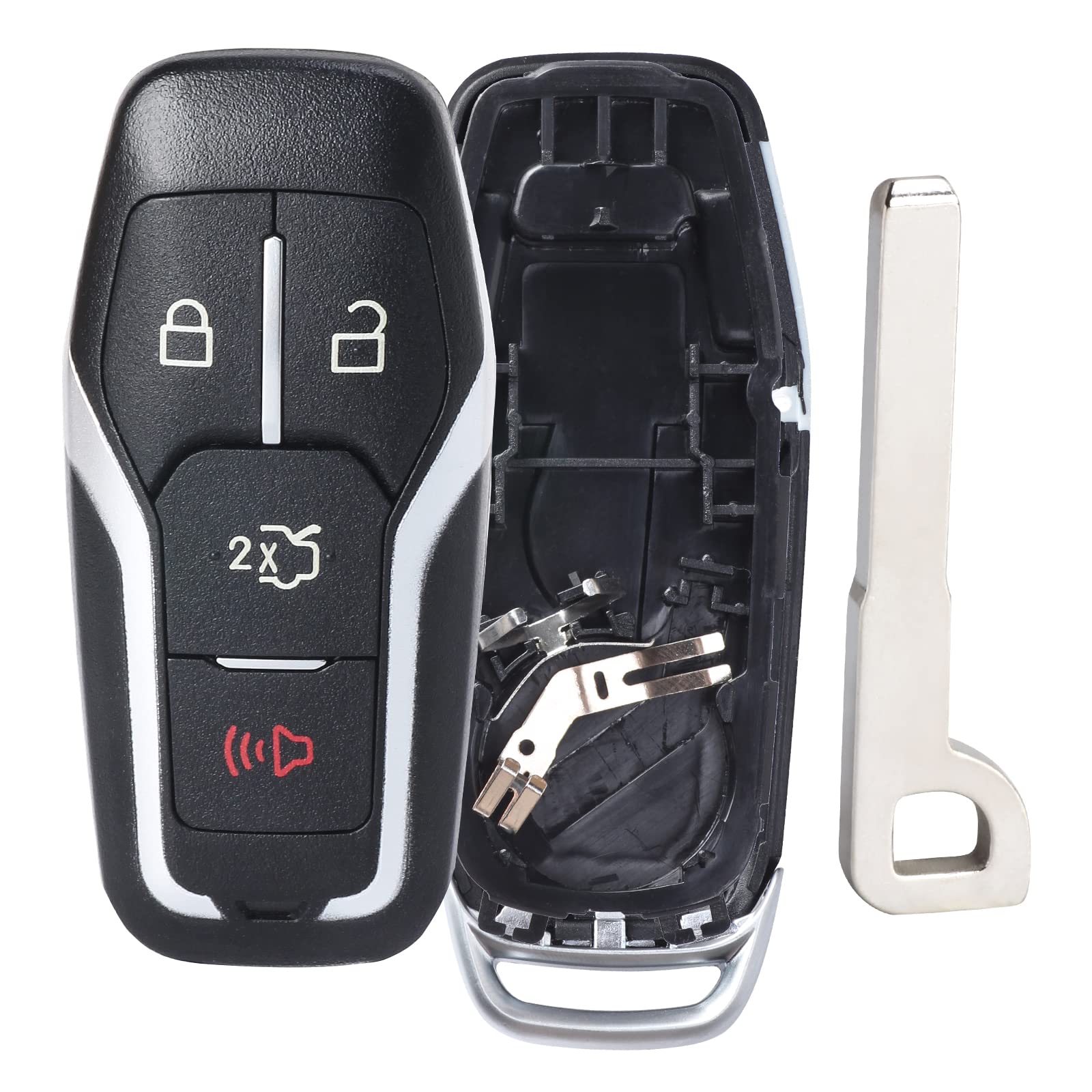 Keymall Remote Key Fob Case Shell Cover For Ford Edge/Explorer/Fusion/Mustang For Lincoln Mkc/Mkx(Fcc Id:M3N-A2C31243300 P/N:164