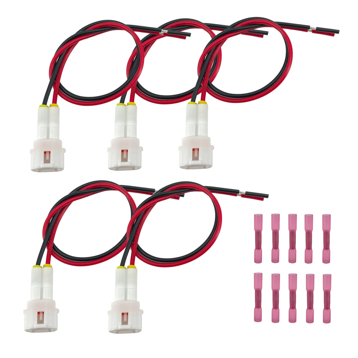 Altbet 5Pcs Accessory Power Lead Kit Compatible With Yamaha Wolverine Rmax And 850 X2 X4 Rmax2 Rmax4 Replace B4J-H25B0-V0-00