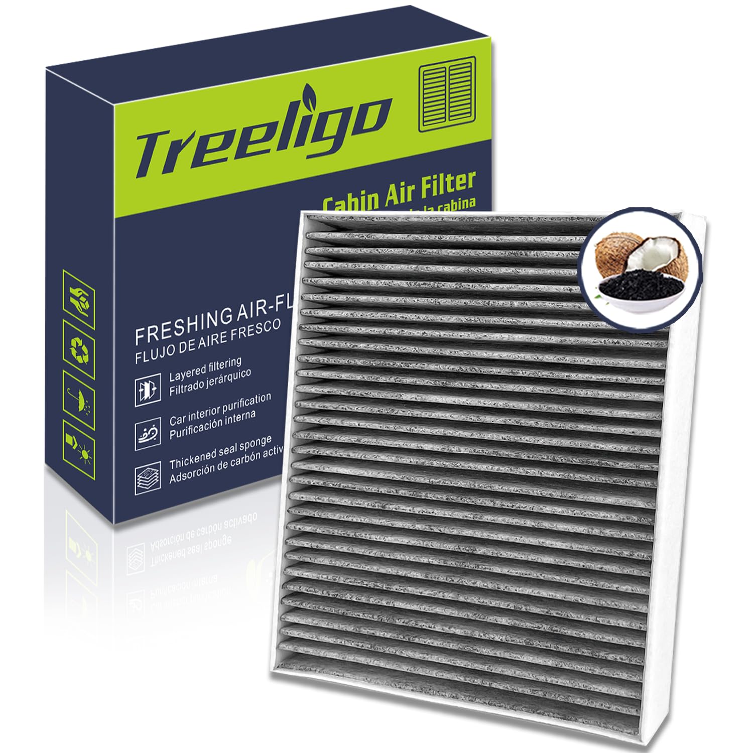 Treeligo Cf12157 Cabin Air Filter, Replacement For Camry 2018-2024 Corolla 2019-2024 Rav4 2019-2023 Prius 2016-2024 Highlander A
