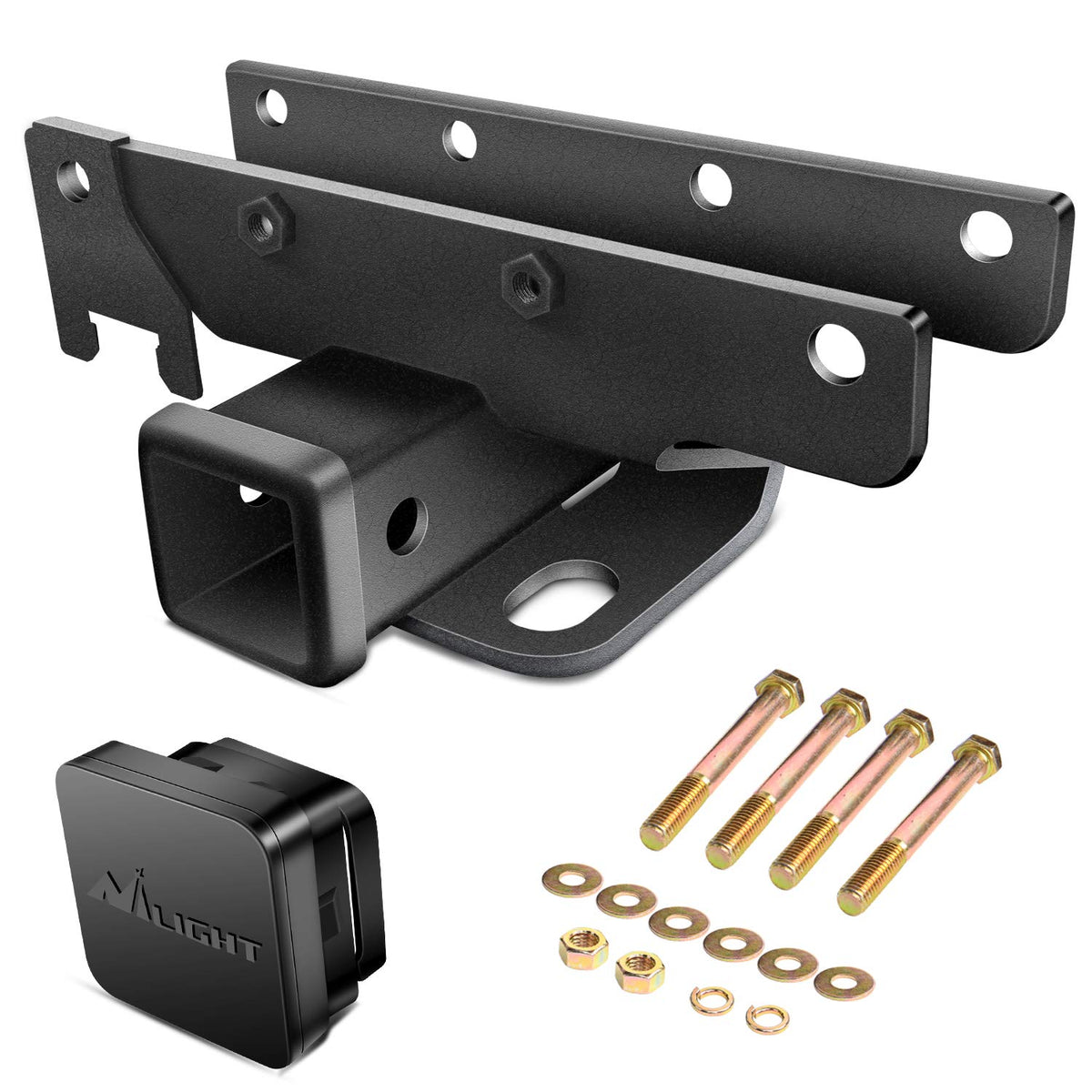 Nilight 2 Inch Rear Bumper Tow Trailer Hitch Receiver Kit Compatible For 2018 2019 2020 2021 2022 2023 Jeep Wrangler Jl Jlu 4 Do