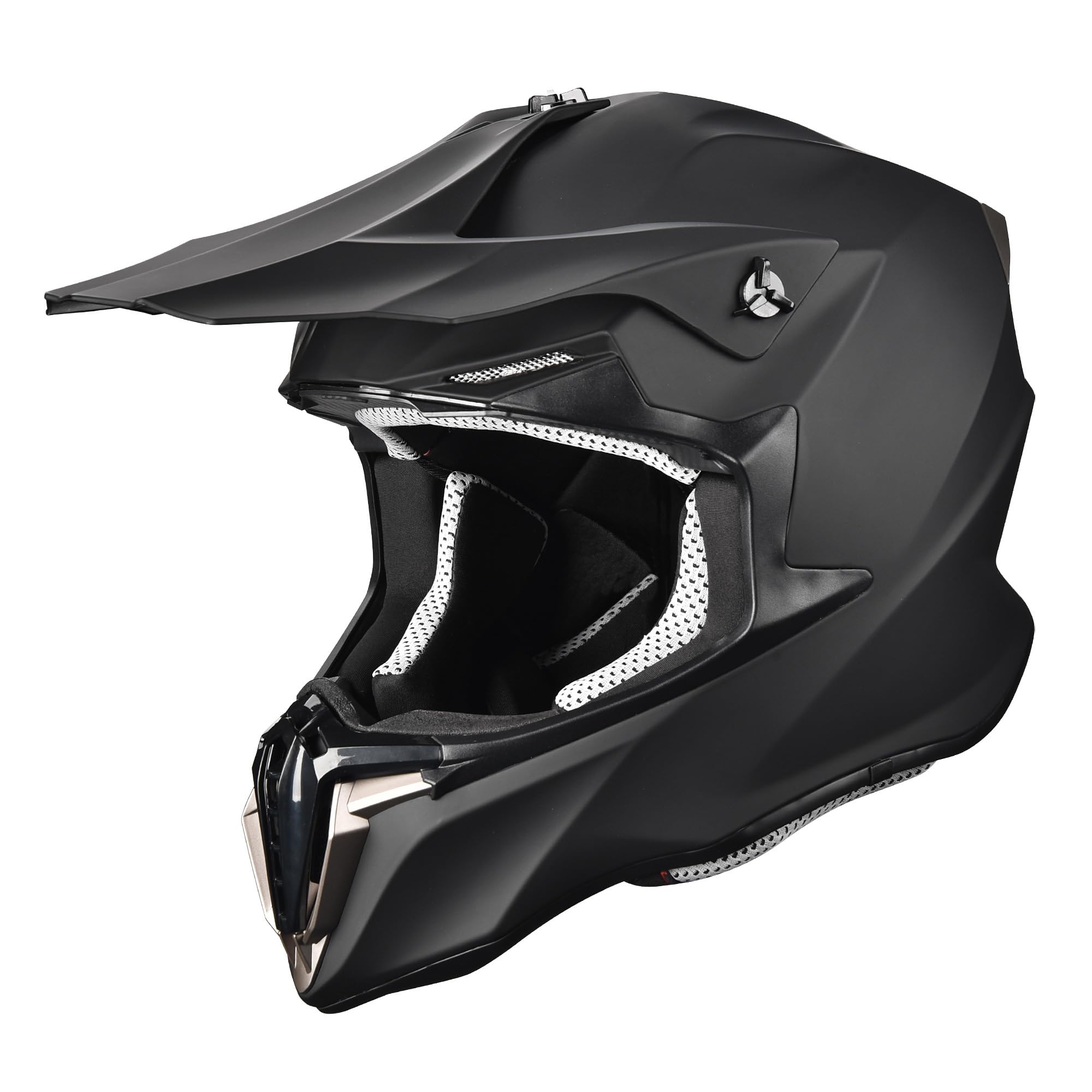 Ahr Offroad Full Face Motorcycle Helmet Motocross Dirt Atv Dot Matte Black L