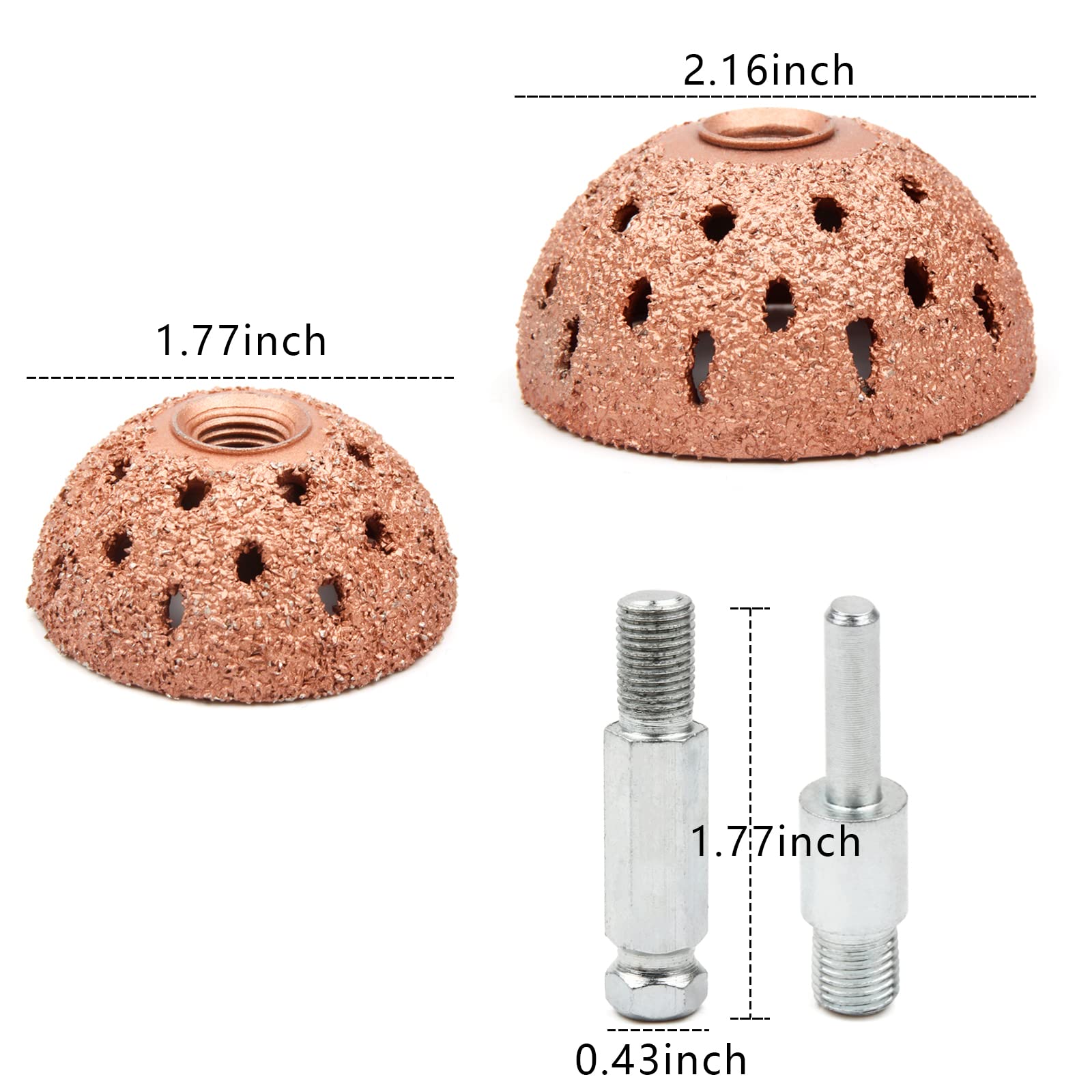 Shineyoo Tire Repair Patch Tools Tire Buffing Wheels 42 Mm 55Mm Tungsten Steel Buffing Wheel With Tire Patch Roller Scraping Cutter For Car Tire Grinding Polishing Accessories Kit