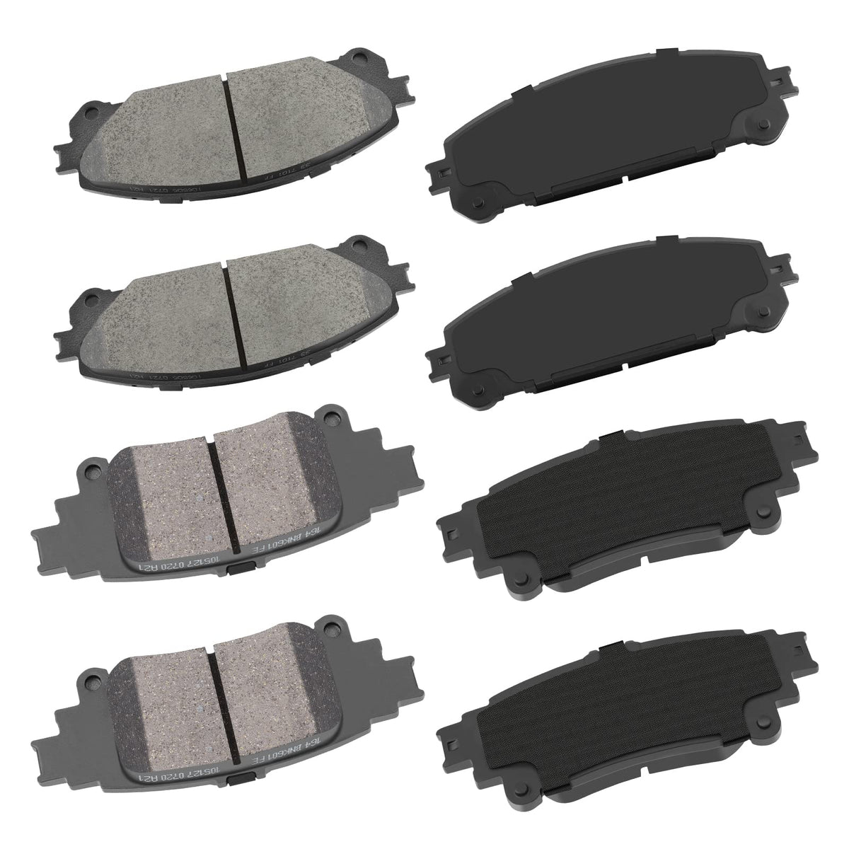 Cciyu D1324 D1391 Front & Rear Ceramic Brake Pads Kits 8Pcs Fit For 2010-2015 For Lexus Rx350, 2010-2015 For Lexus Rx450H, 2014-