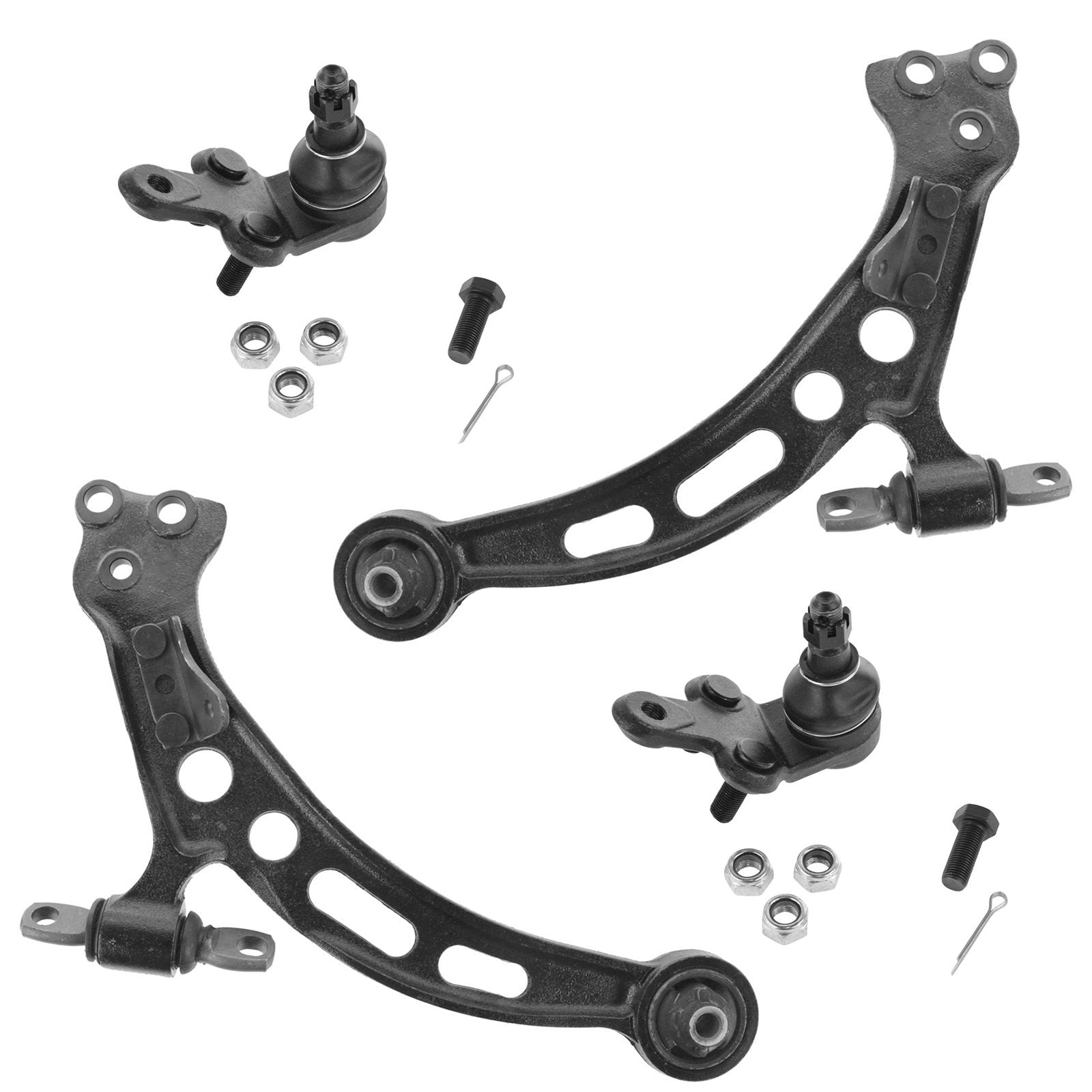 TRQ Front Lower Control Arm with Ball Joint Set Compatible with 1992-2001 Lexus ES300 1999-2003 RX300 1995-1997 Toyota Avalon Ca