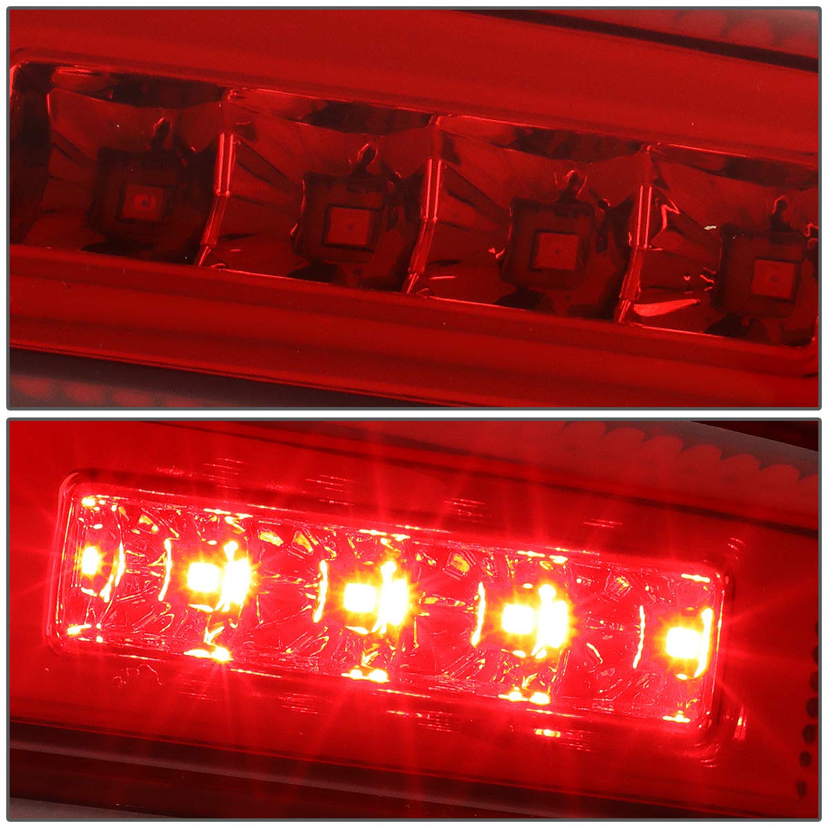 Dna Motoring Tgl-Dram03-3D-Led-Rd 3D Led Rear Center Tailgate Light Brake Lamp