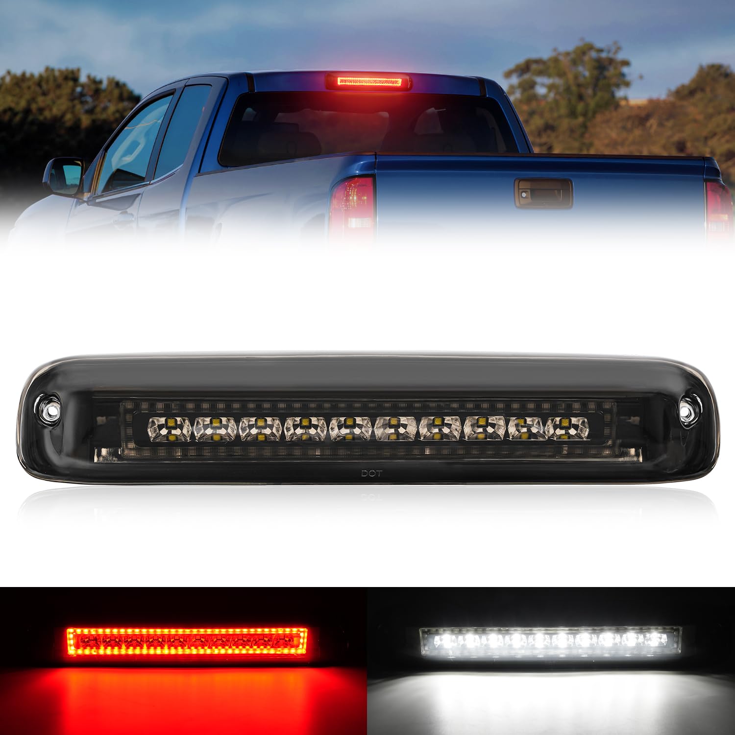 Suparee Third Brake Light Fit For 1999-2006 C-Hevy Silverado/Gmc Sierra 1500 2500 3500 Hd & Classic Led 3Rd Brake Light Accessor