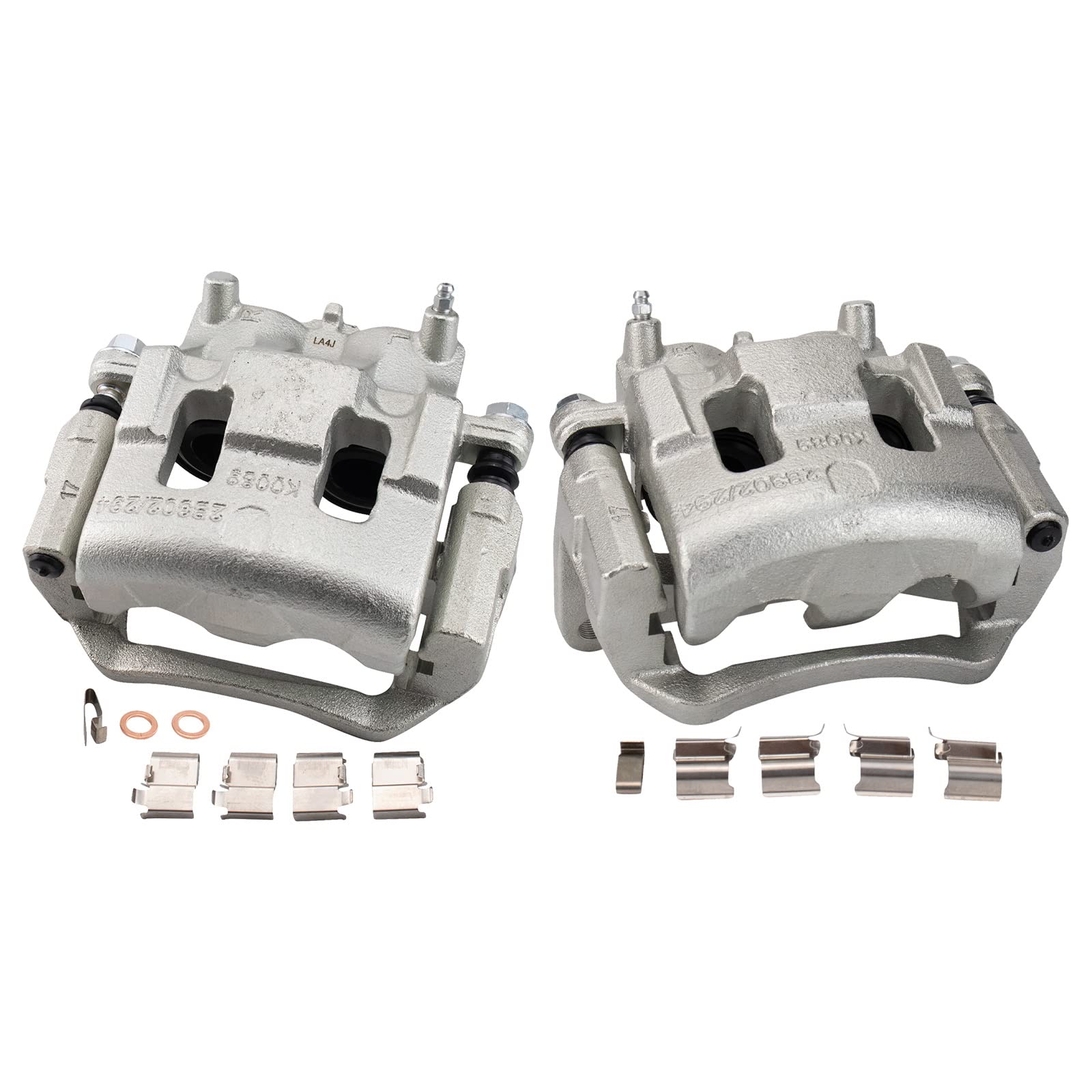 Trq Front Brake Caliper Set Compatible With 2007-2014 Ford Edge 2007-2015 Lincoln Mkx