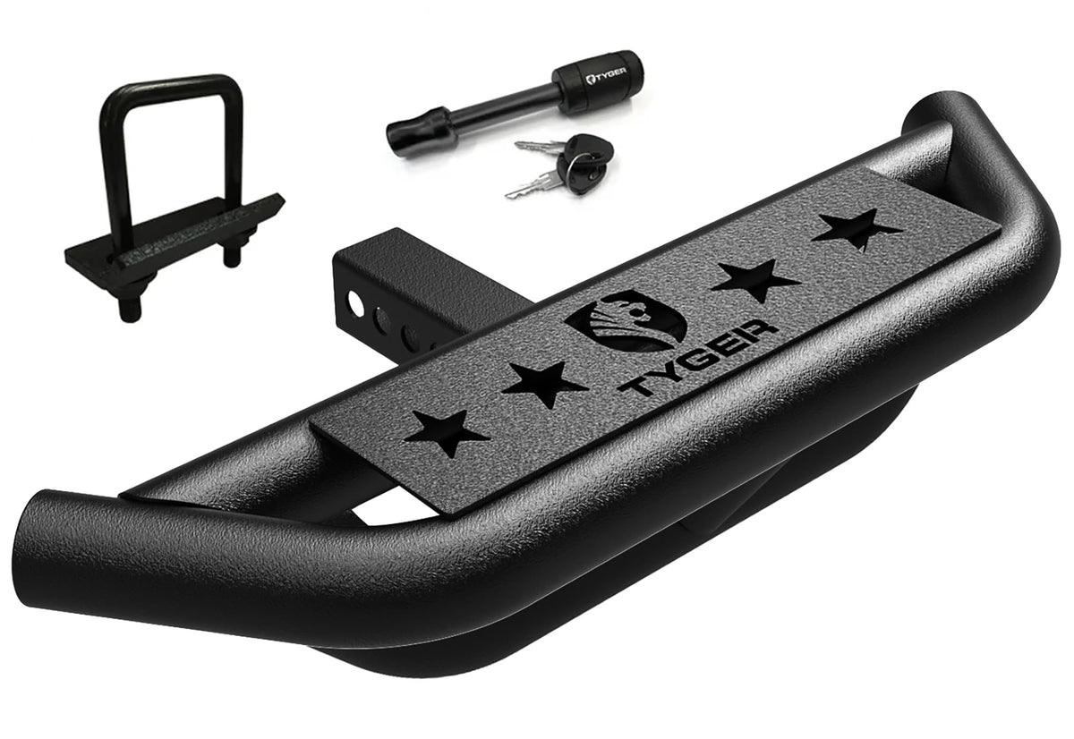 Tyger Auto Tg-Hs8U81238 Hitch Armor Compatible With Vehicles With 2'' Hitch Receiver | Textured Black | Hitch Step | Rear Bumper