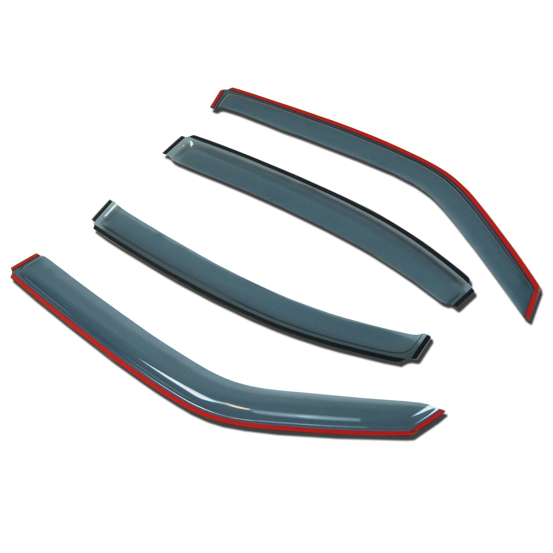 Tuningpros In-Channel Window Vent Visors Rain Guards Compatible With Nissan Titan Crew Cab 2004-2015 | Side Window Wind Deflecto