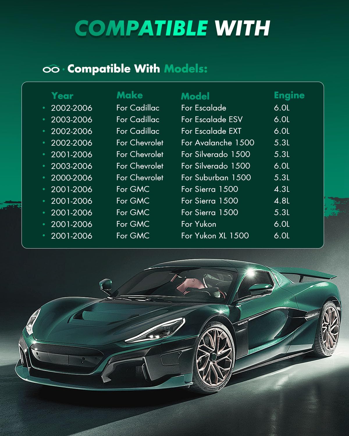 Scitoo D785C D834 Brake Pads Kits Front Rear For Cadillac Escalade,Escalade Esv,Escalade Ext,For Chevy Avalanche 1500,Silverado