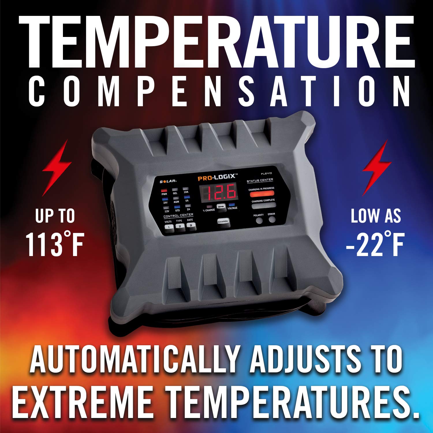 10A 12/24V Solar Pro-Logix Cha
