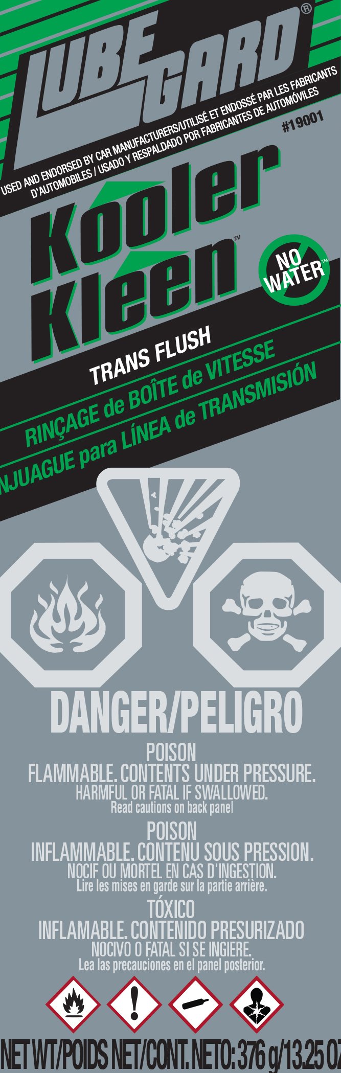 Lubegard 19001 Kooler Kleen Transmission Cooler Flush, 13.25 Oz.