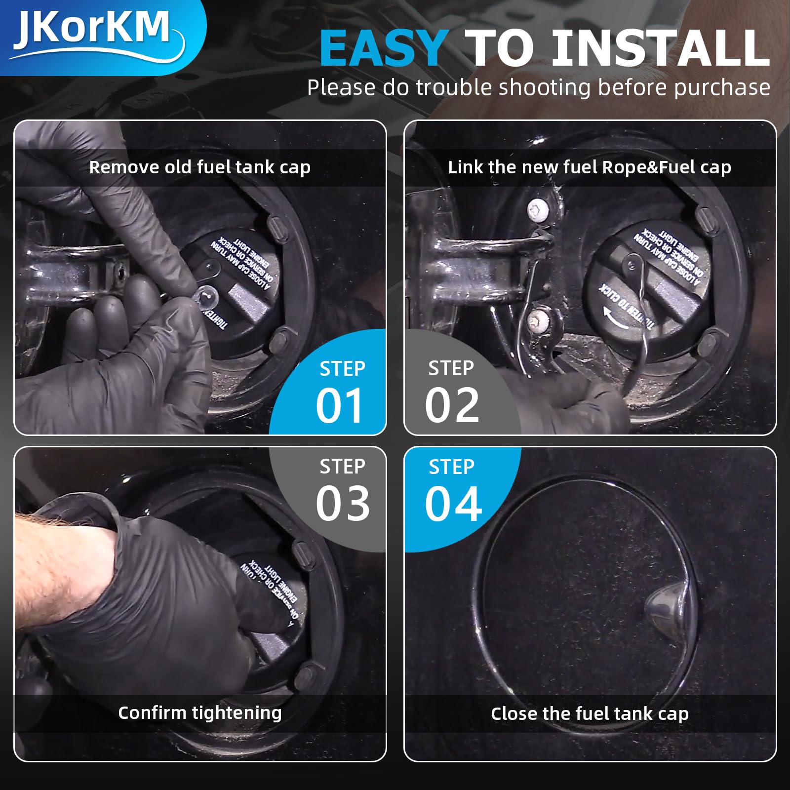 Fuel Tank Cap,Gas Cap For 2003-2018 Jeep Wrangler Jk,2008-2017 Jeep Patriot,2003-2006 Jeep Wrangler Tj,2006-2010 Jeep Commander,