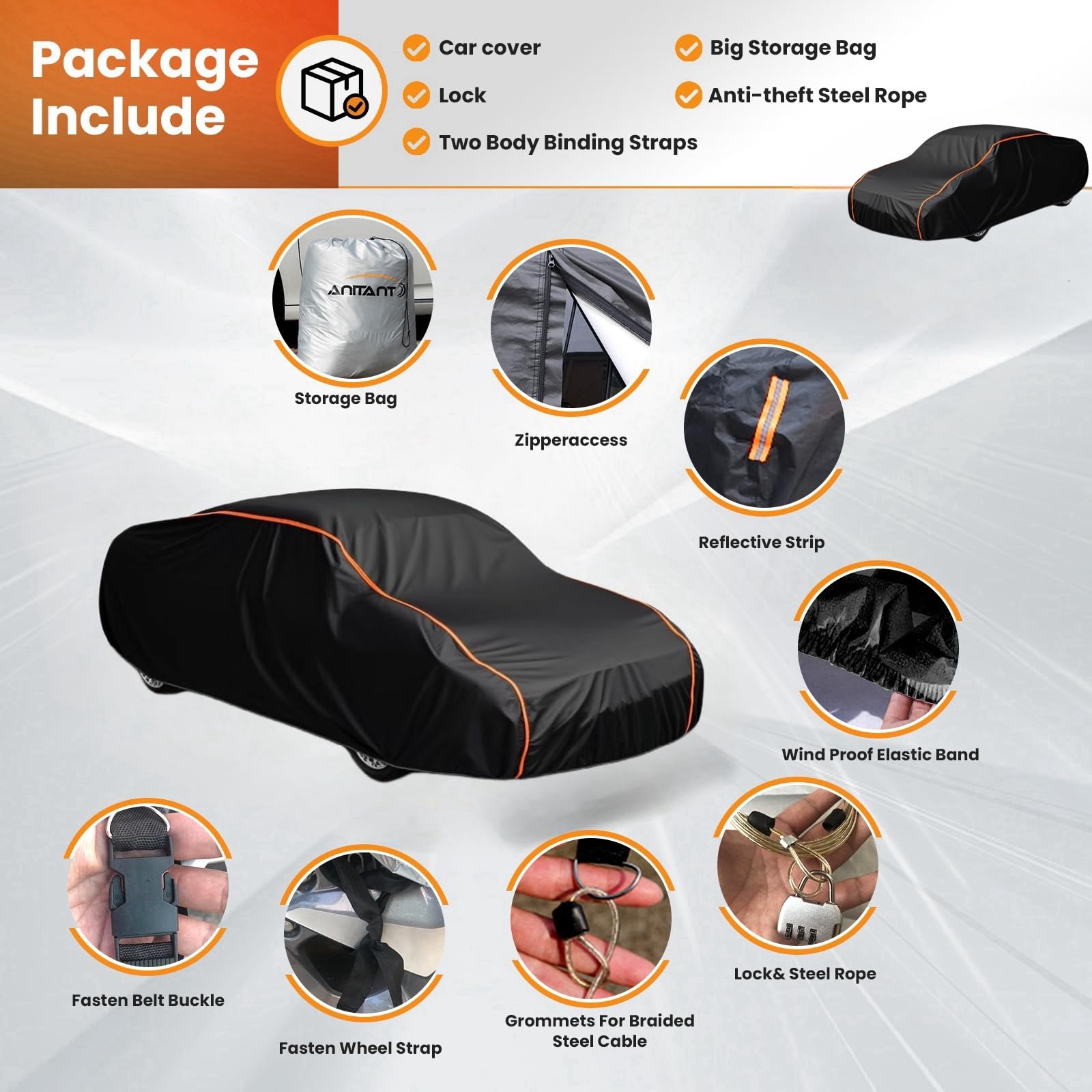 Lightweight Small Sport Car Cover For Automobiles All Weather Waterproof Outdoor Full Exterior Cover Fit Coupe Porsche 718 Nissa