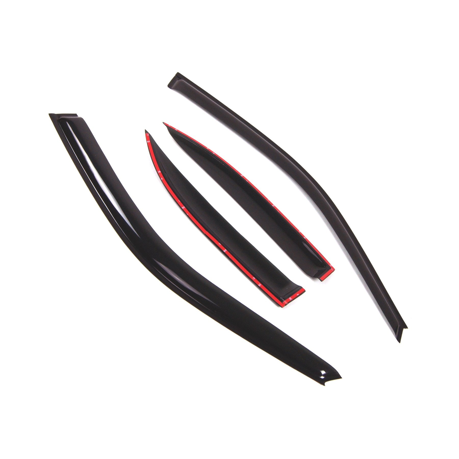 Tuningpros Outside Mount Window Vent Visors Rain Guards Compatible With Nissan Sentra 2000-2006 | Side Window Wind Deflectors Ra