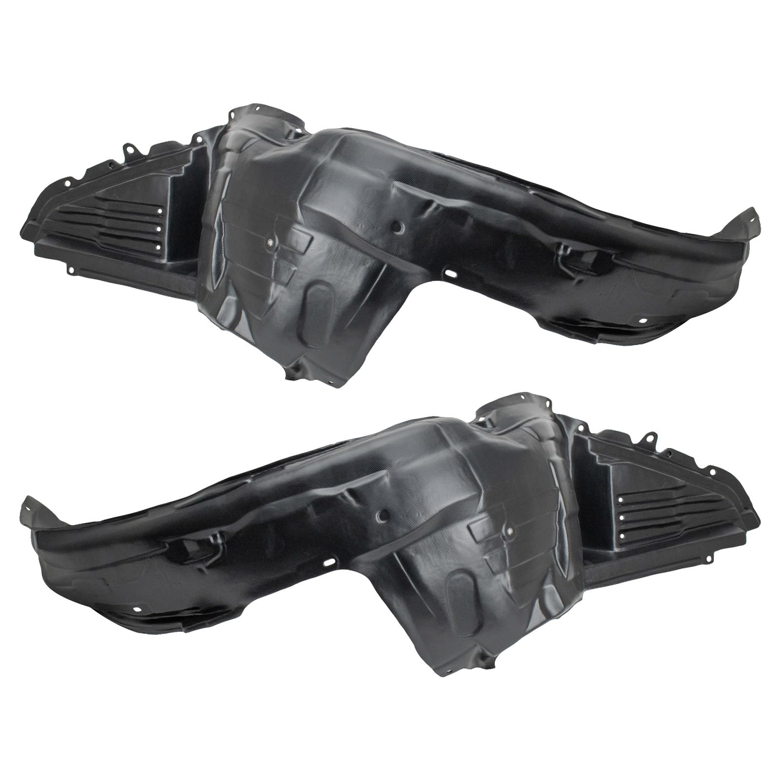 Trq Front Inner Fender Liner Set Compatible With 2008-2011 Subaru Impreza Su1248117 Su1249117