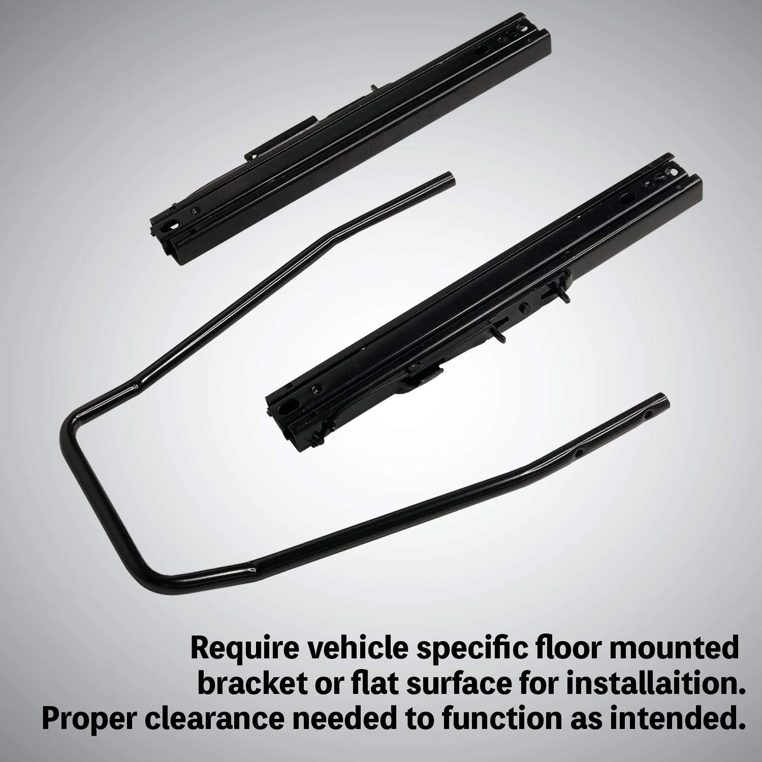 Invictus Universal Vehicle Seat Slider Track Set For Aftermarket Seats (Pack Of 2)