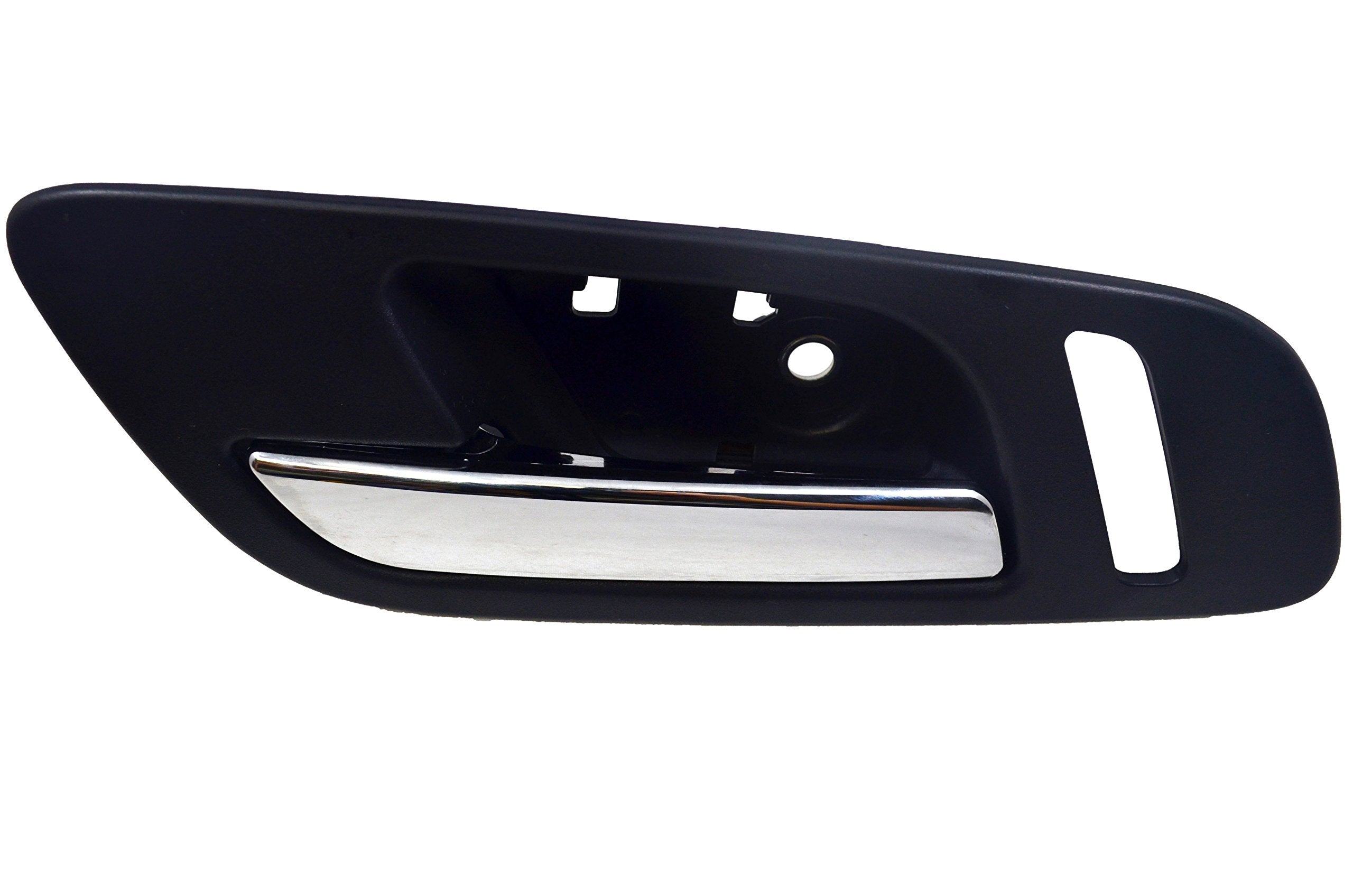 Pt Auto Warehouse Gm-2546Mafl3 - Inside Interior Inner Door Handle, Black (Ebony) Housing With Chrome Lever - With Heated Seat H