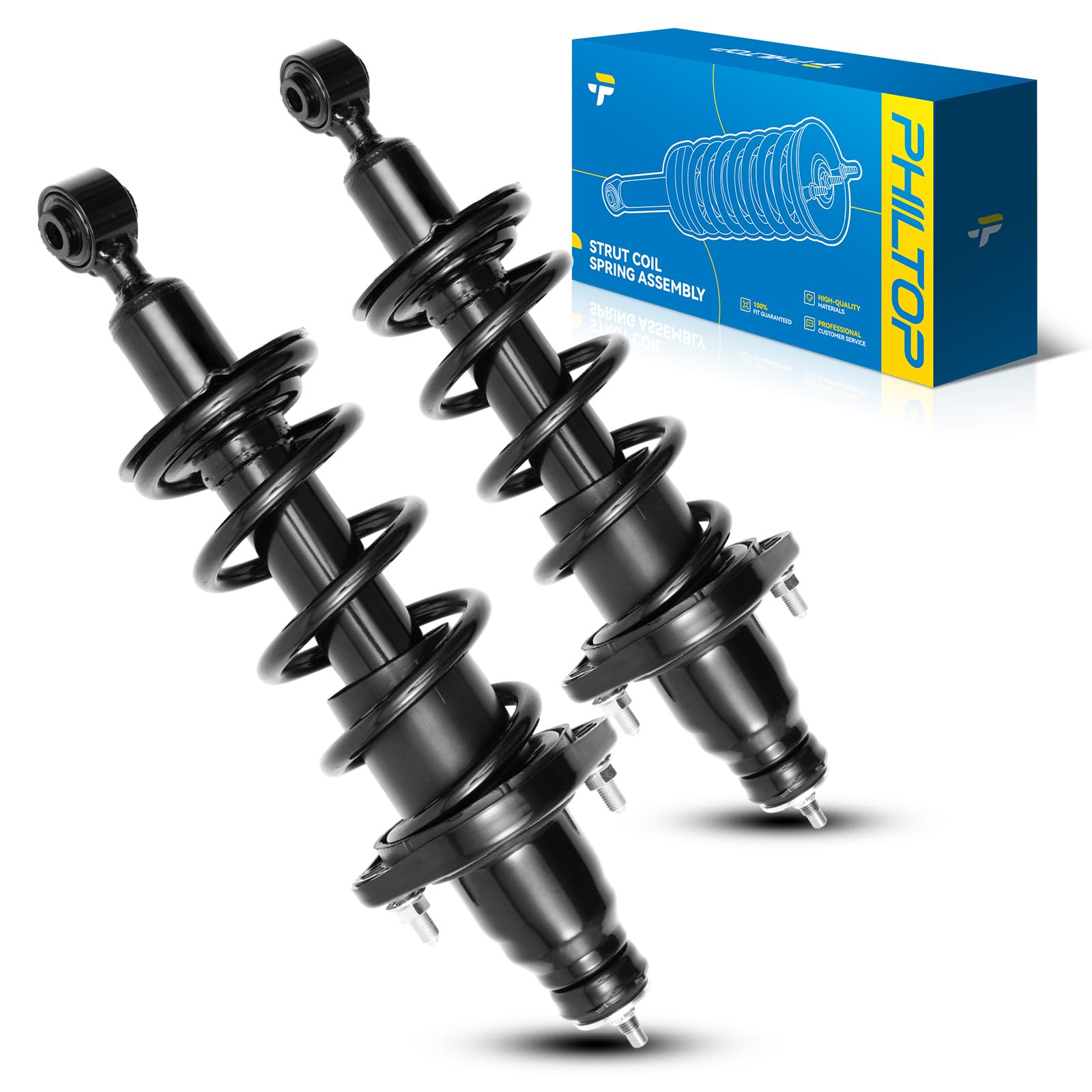 Philtop Rear Complete Struts Shock Absorber For Civic 2001-2005, Quick Suspension 171340L 171340R, Struts With Coil Spring Assem