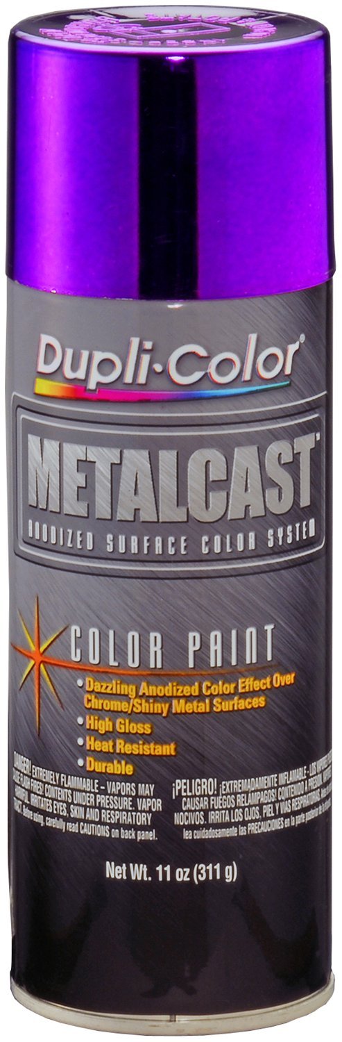 Dupli-Color Mc204-6 Pk Metalcast Automotive Spray Paint - Purple Anodized Coating - 11 Oz Aerosol Can Pack Of 6