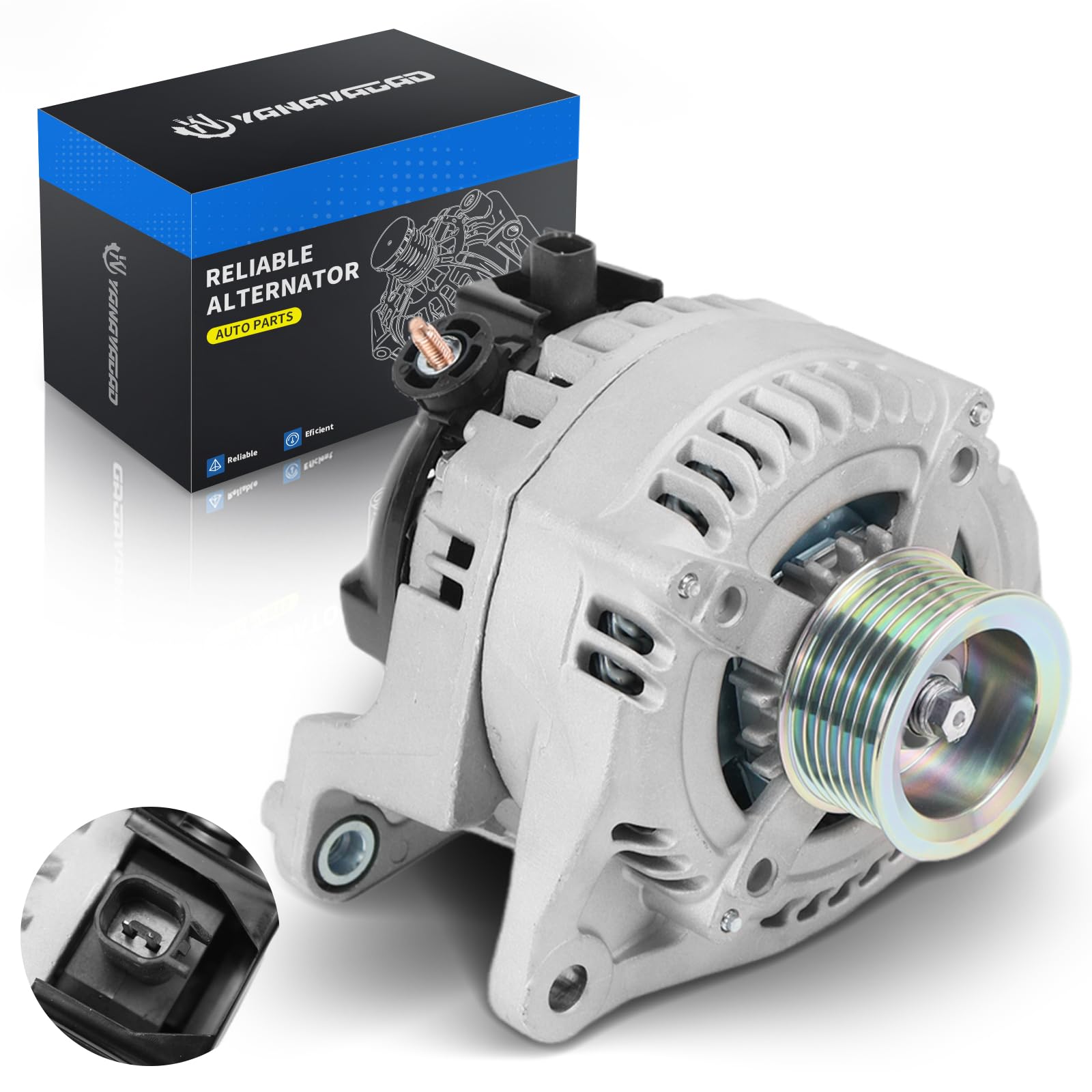 YINAVAGAD 56028697AA Alternator for Dodge Ram 1500 2500 3500 V8 5.7L 2003 2004 2005 2006, for Dodge Durango V8 5.7L 2004 2005 20