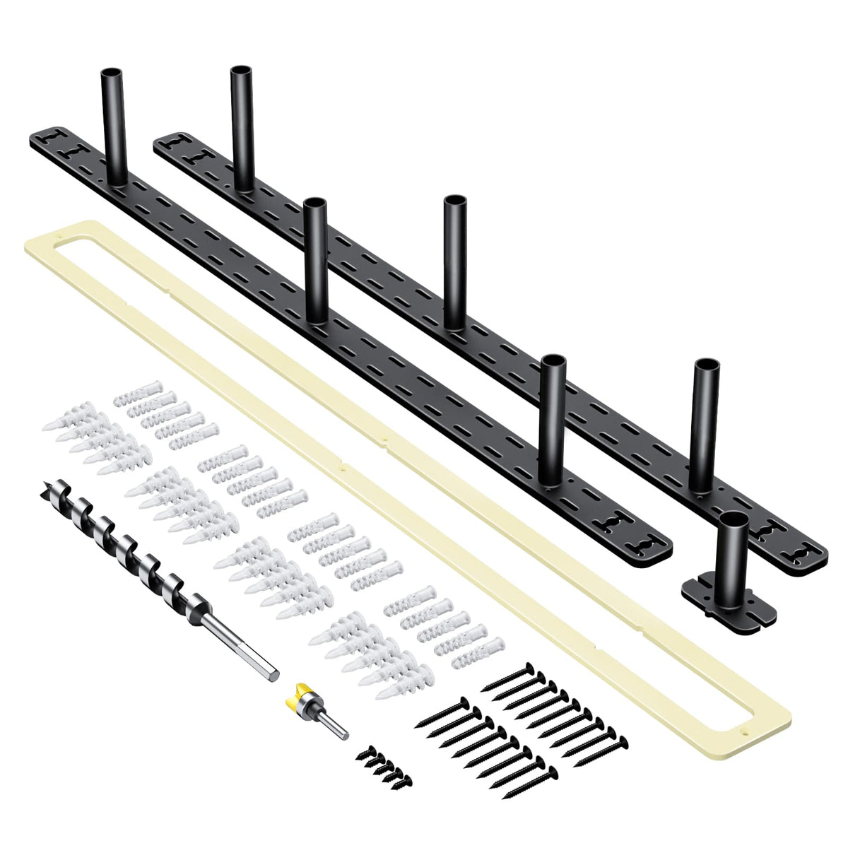 2Pcs Floating Shelf Hardware Heavy Duty Hidden Shelf Brackets Support,Wall Mounting Invisible Floating Shelves Bracket With Jig (34' X 4' X 1.5' With Tools)