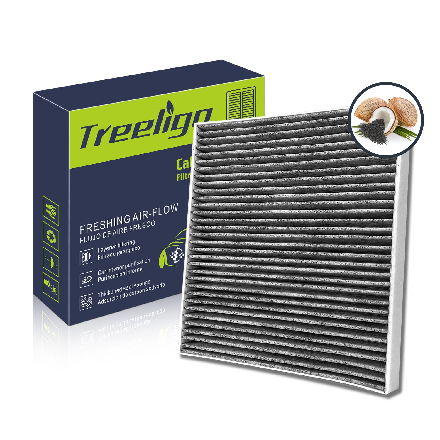Treeligo Cf11643 Cabin Air Filter, Replacement For Vw Jetta 2019-2021 Tiguan 2018-2020 Atlas 2018-2021 Golf 2015-2021 Gti Golf A