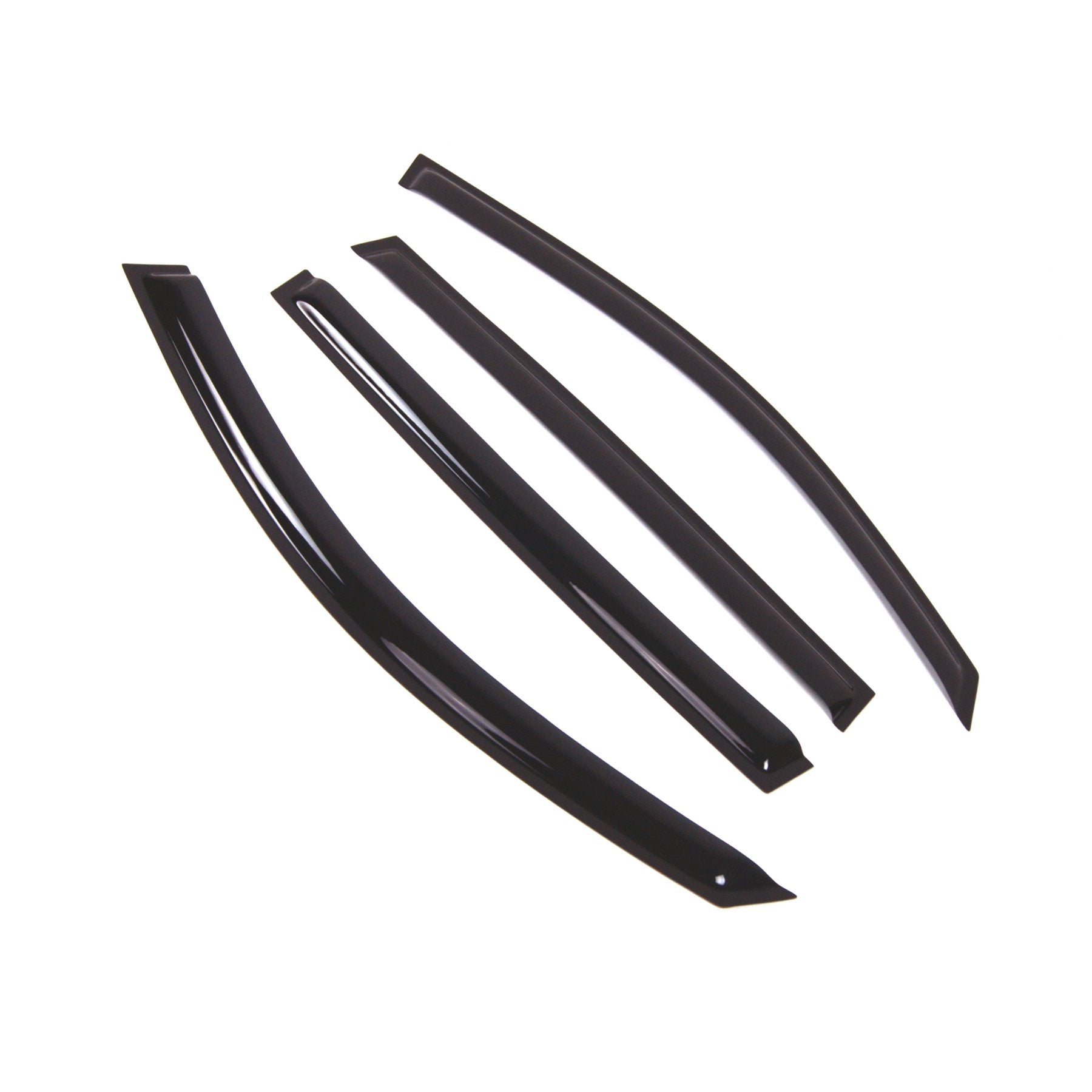 Tuningpros Outside Mount Window Vent Visors Rain Guards Compatible With Volkswagen Tiguan 2009-2016 | Side Window Wind Deflector