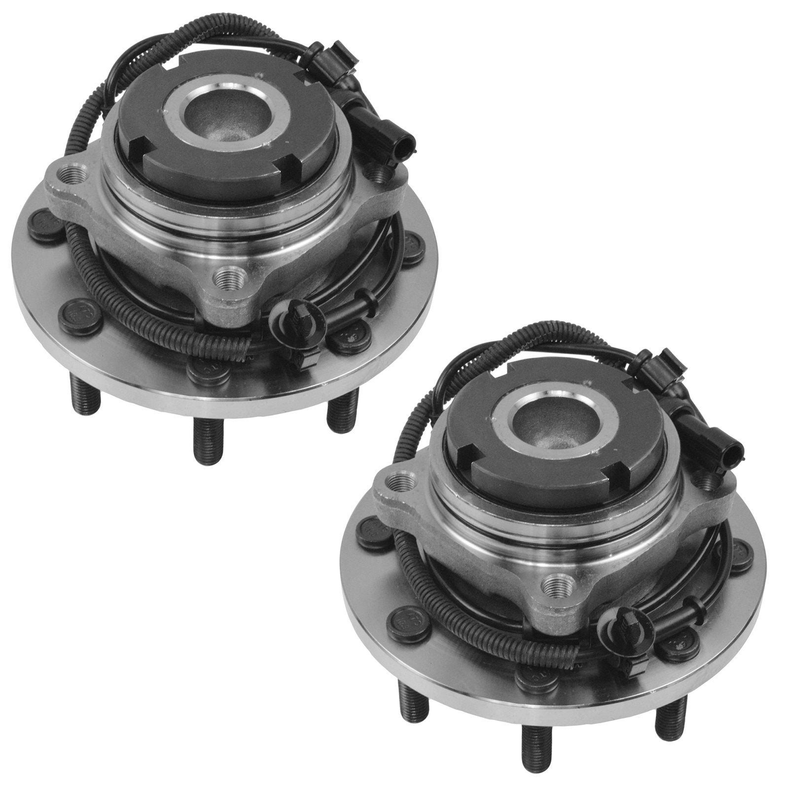 Trq Front Wheel Hub Bearing Assembly Set - Compatible With 1999-2004 Ford F-250, F-350, F-450, F-550 Super Duty