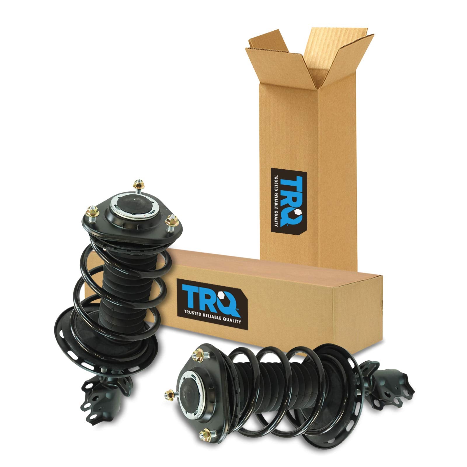 Trq Front Strut & Coil Spring Assembly Set Driver & Passenger Sides Compatible With 11-16 Scion Tc