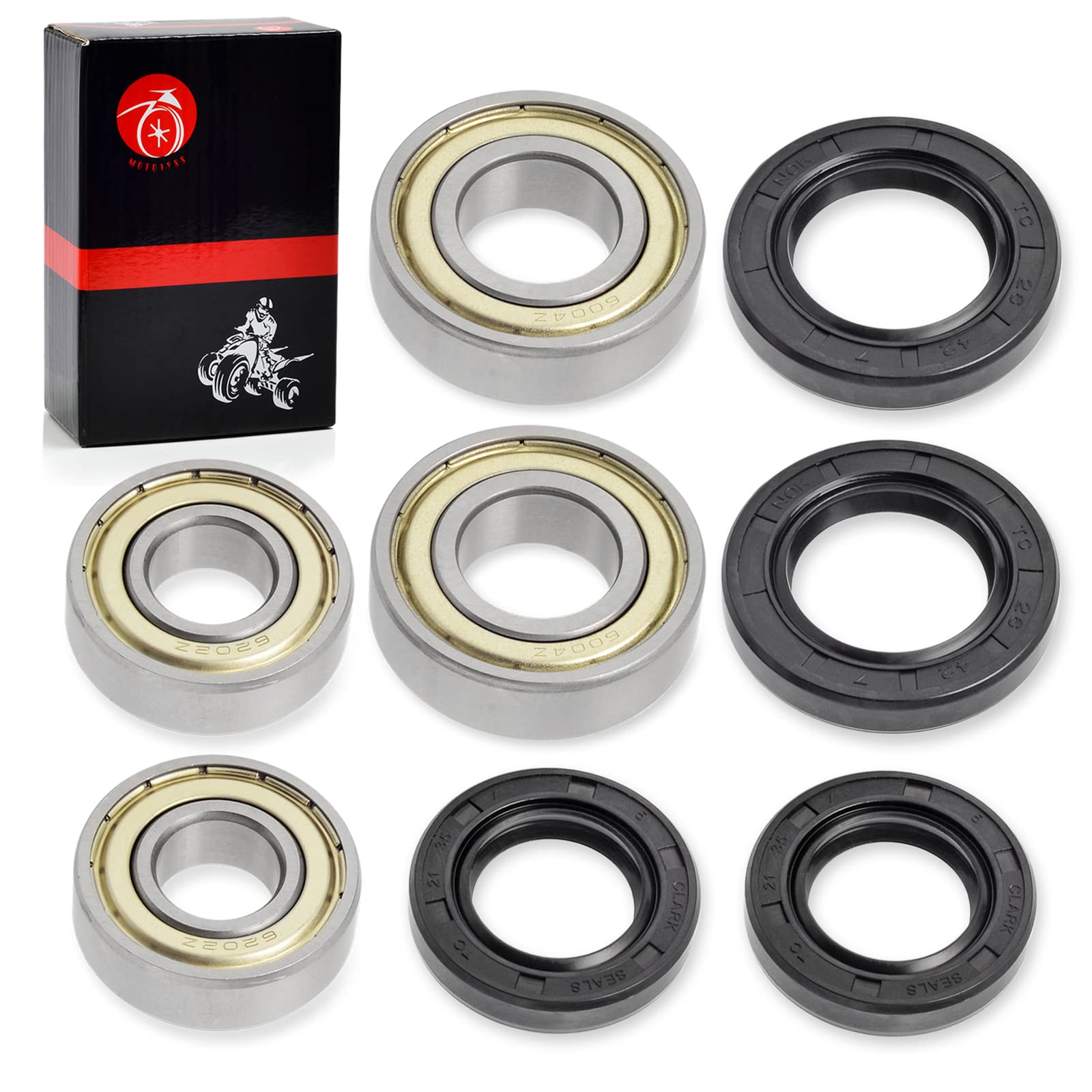 Front Wheel Bearing & Seal For Yamaha Raptor 125 250 350 660 660R 700 700R 2004-2023 Blaster 200 2003-2006