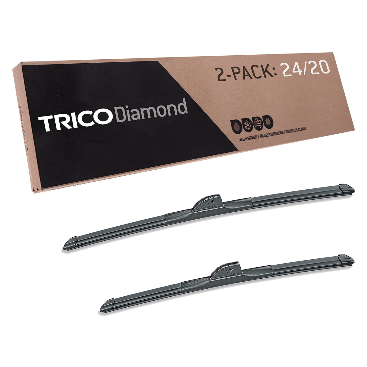 Trico Diamond (25-2420) 24 Inch & 20 Inch Pack Of 2 High Performance Automotive Replacement Windshield Wiper Blades For My Car S