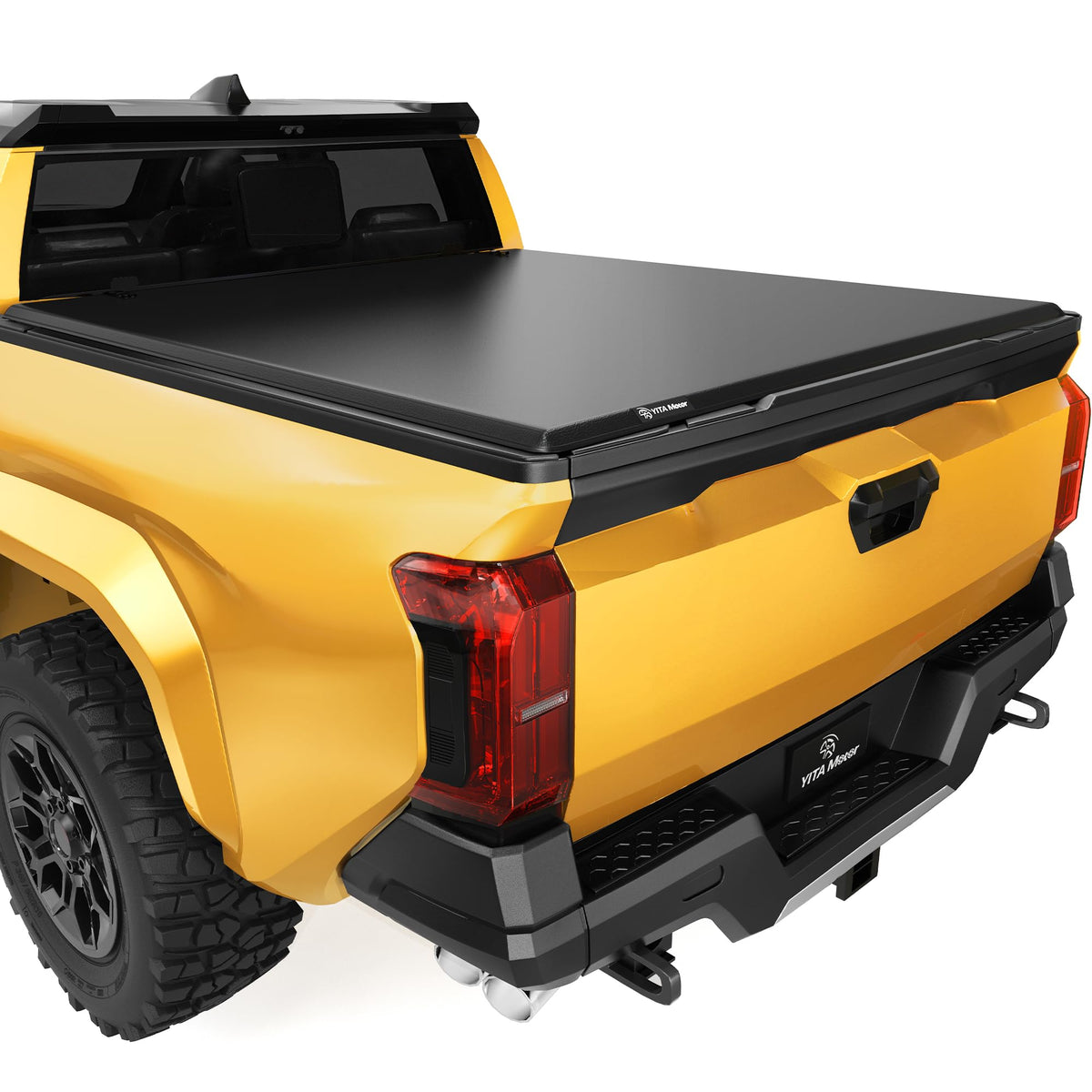 Yitamotor Soft Tri Fold Truck Bed Tonneau Cover Compatible With Toyota Tacoma 2024 2025 (Excl. Trail Edition) 5 Ft Bed