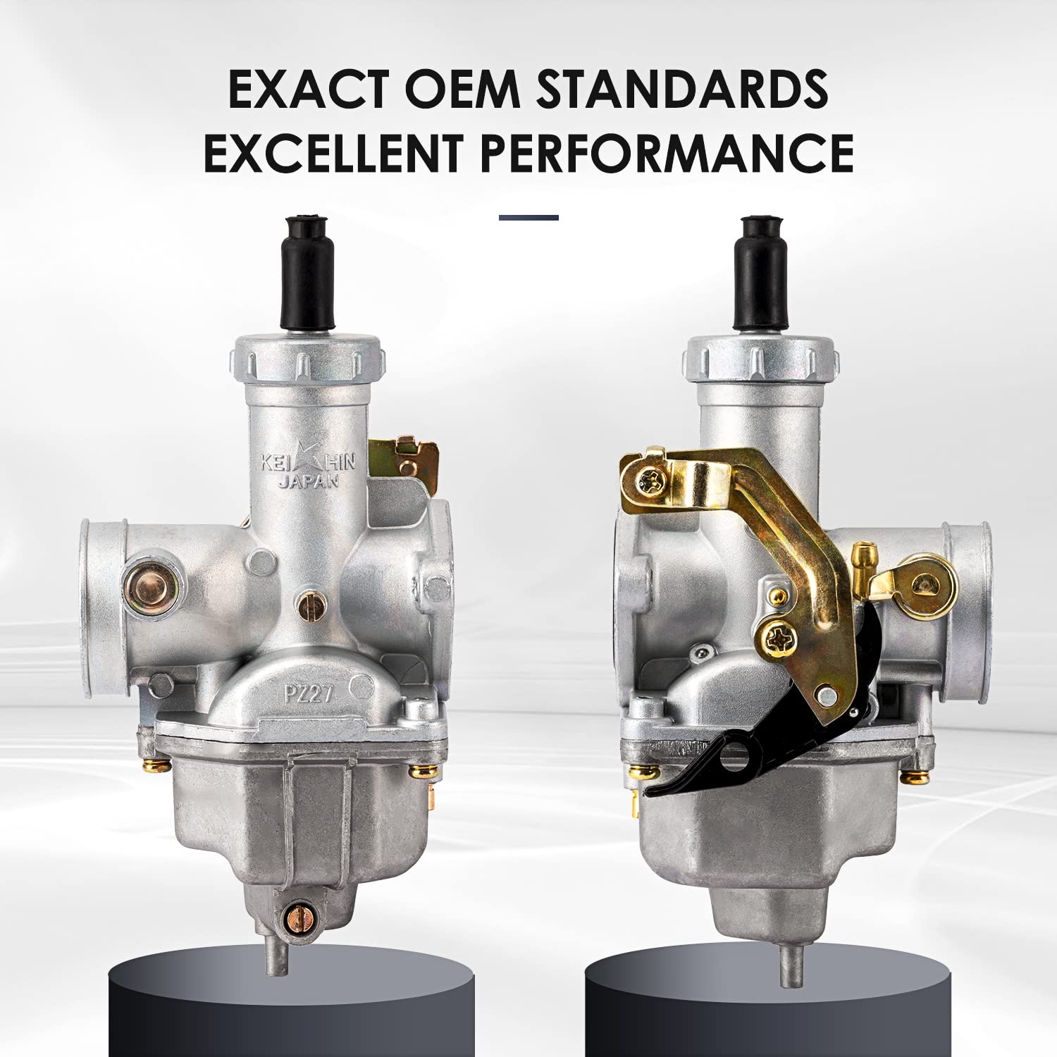 Pz27 Carburetor Fits For 4-Stroke Cg 125Cc 150Cc 200Cc 250Cc Atv Go Kart Dirt Bike,Compatible With Taotao Sunl Buyang Coolsport Lifan Kazuma 27Mm Carb