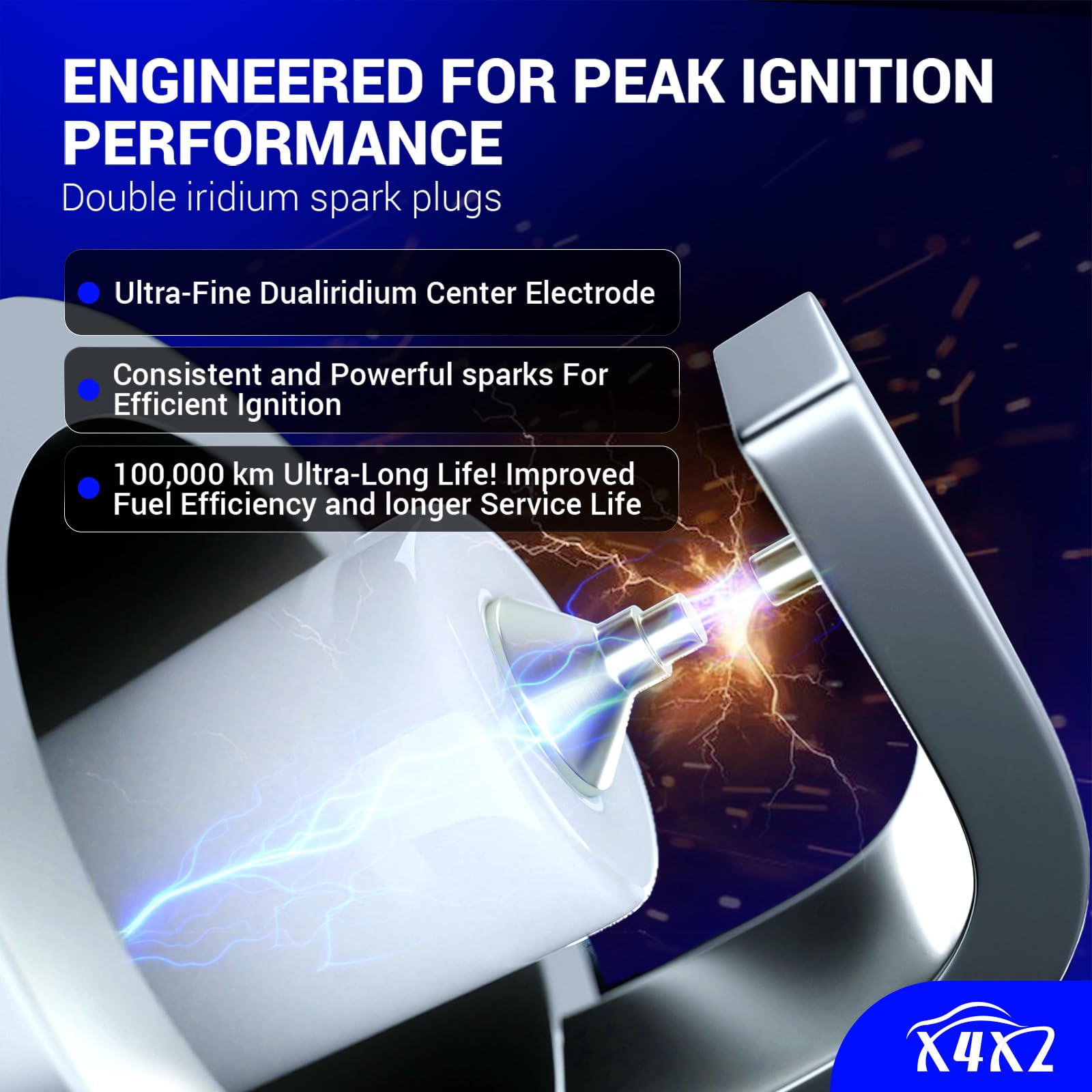 UF669 Ignition Coil & 1675 Double Iridium Spark Plug Compatible with 2011-2020 Chevy Cruze Sonic Trax Volt Buick Encore Cadillac