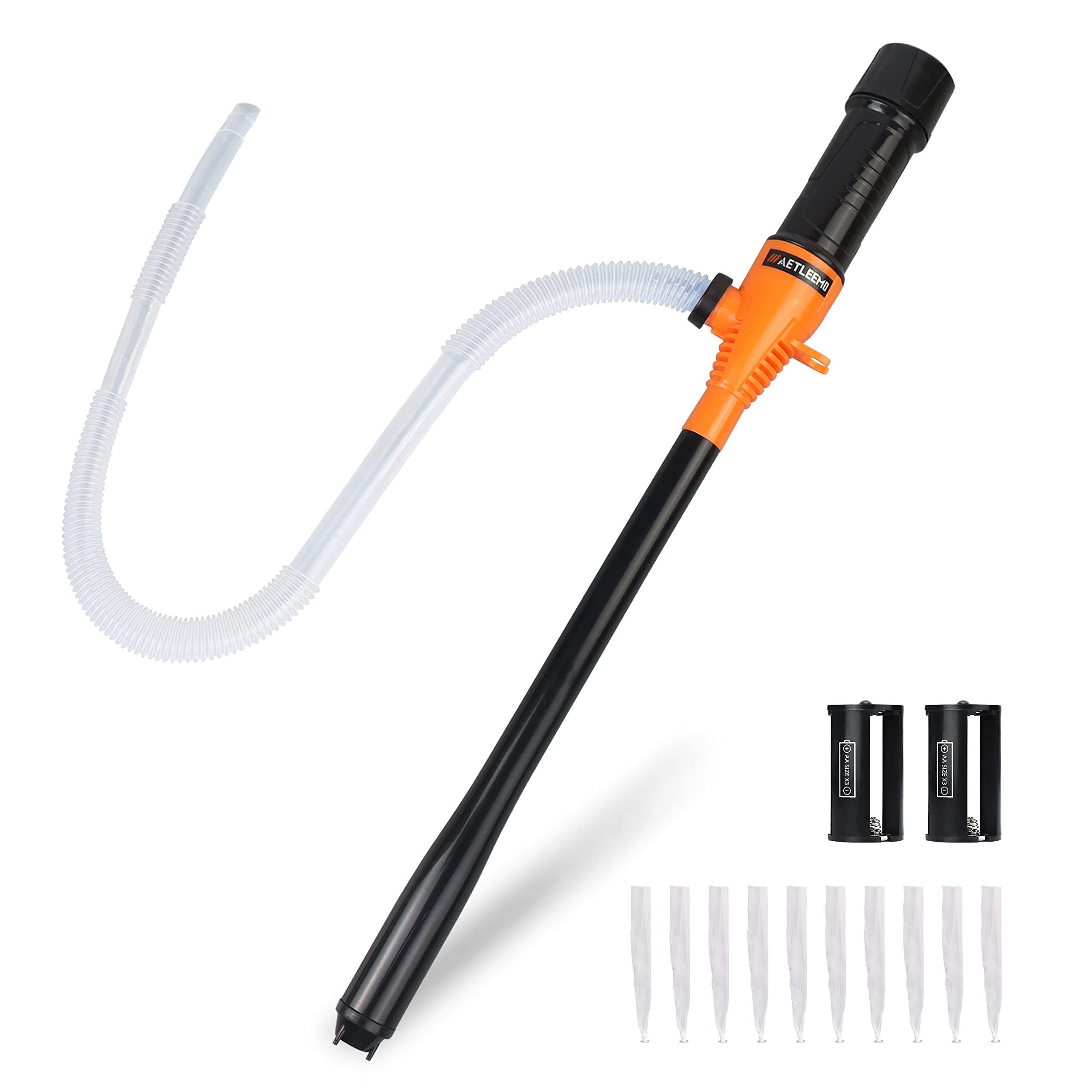 Aetleemo Portable Power Battery Pump, Battery Operated Liquid Transfer Pump, 2.2 Gallons Per Min, For Gasoline Diesel Fuel
