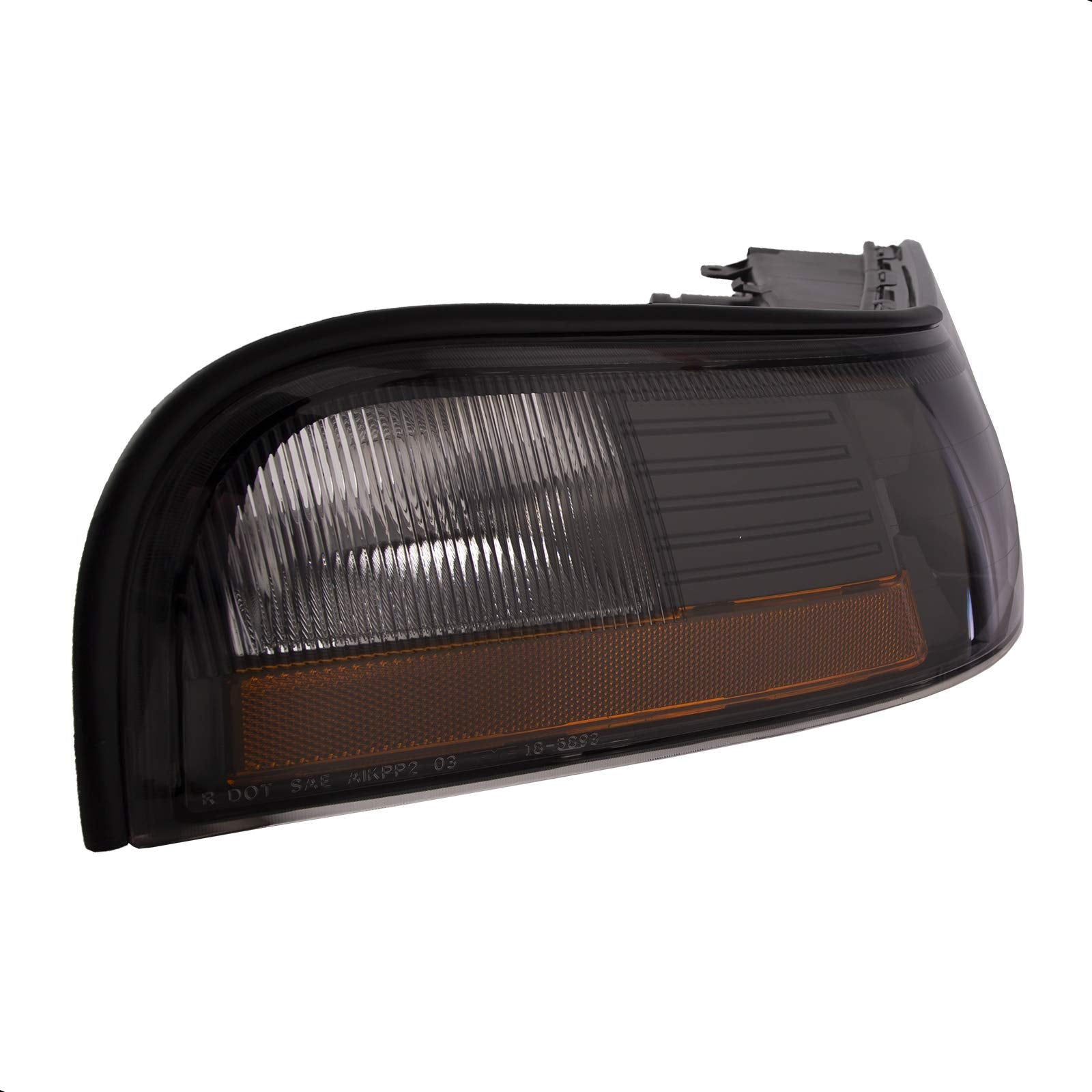 Perde Headlights Compatible With 2003-2004 Grand Marquis And Marauder Black With Performance Lens And With Side Marker Lights