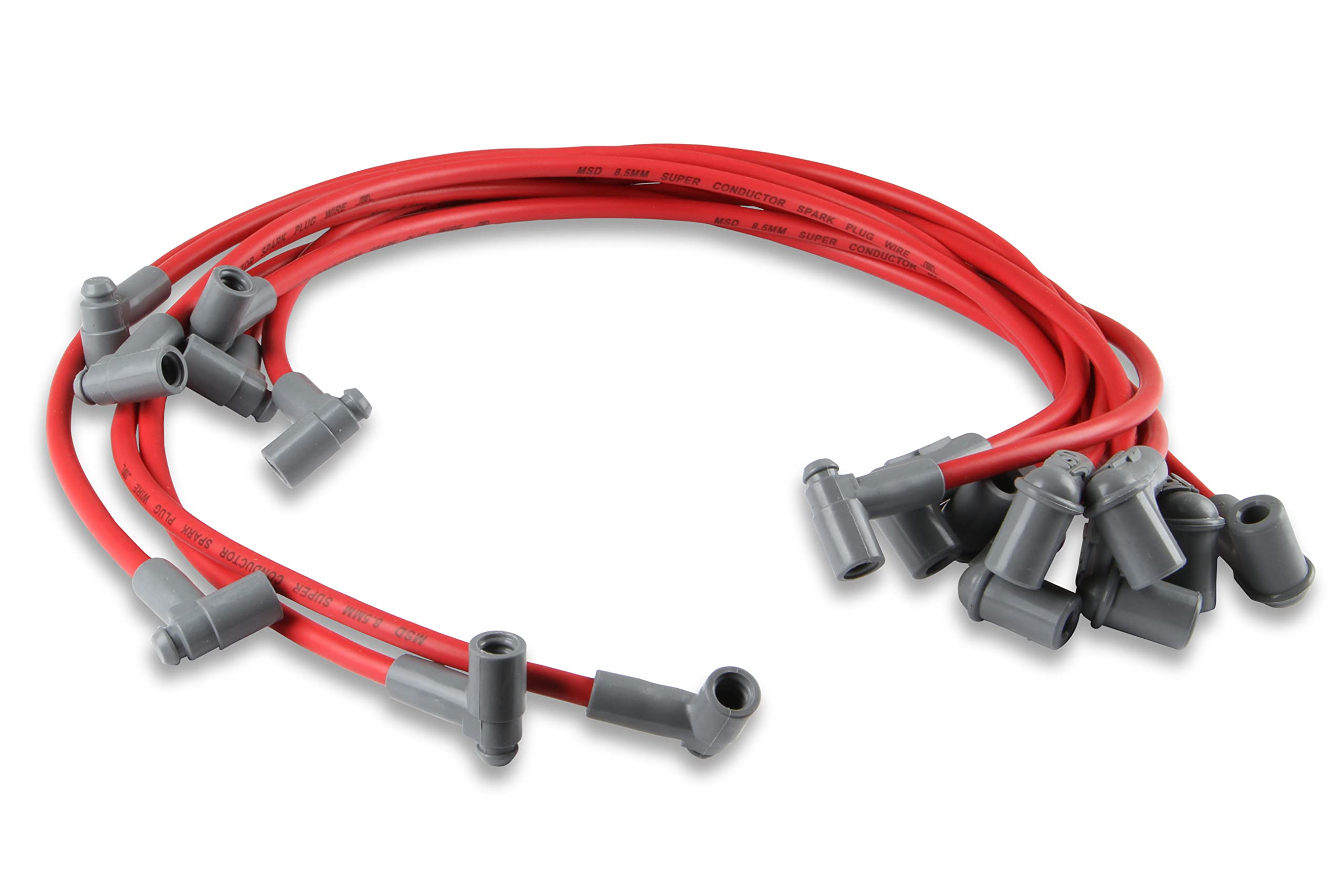 Msd 31359 Super Conductor Spark Plug Wire Set Red