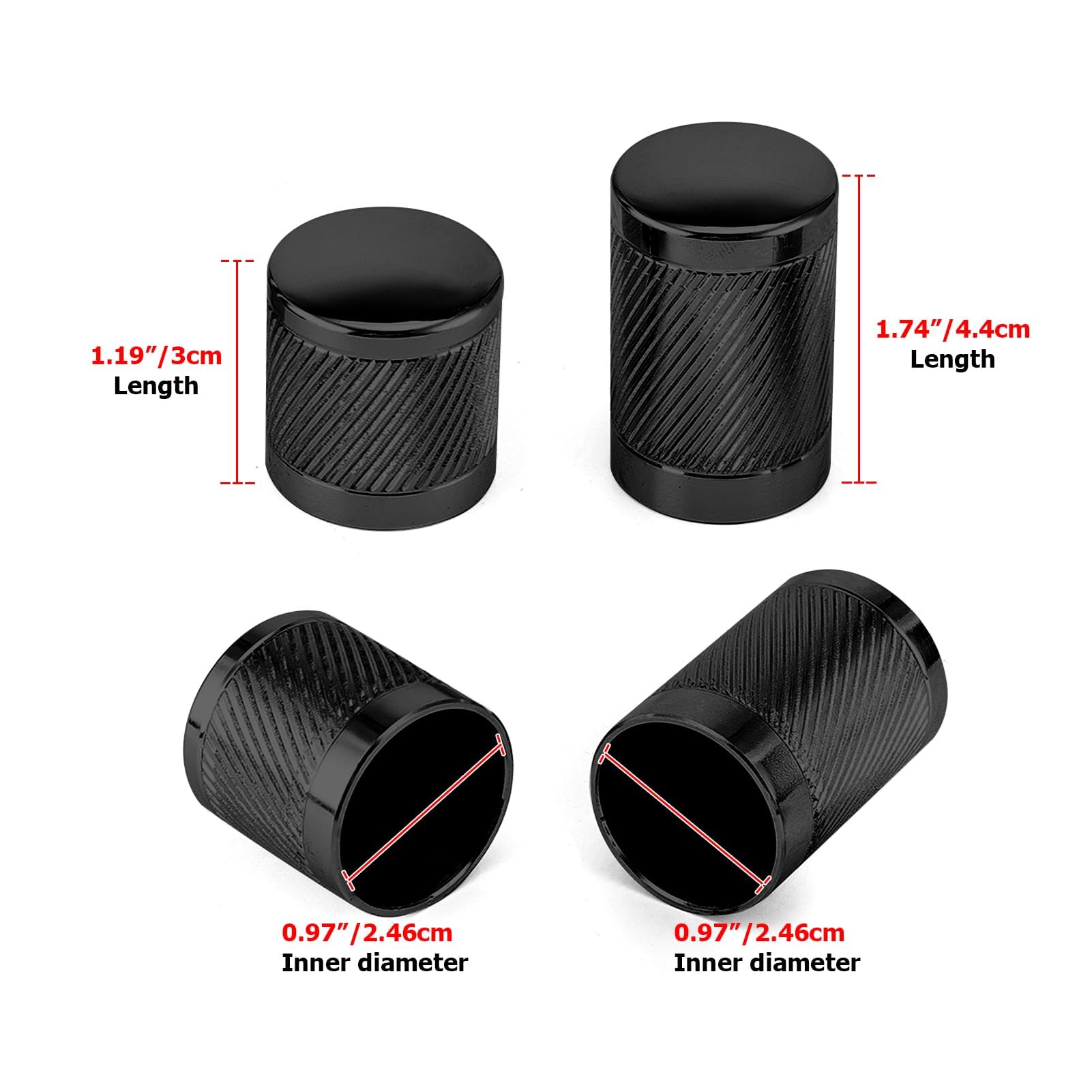 Mofun 4 Point Docking Hardware Covers Kit Rack Docking Point Magnet Caps Compatible with Harley Touring Street Road Electra Glid