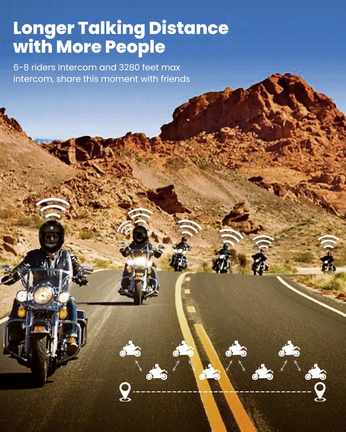 Ilm Bluetooth Integrated Modular Flip Up Full Face Motorcycle Helmet Sun Shield Mp3 Intercom Model 953Pro (Xxl, Red)