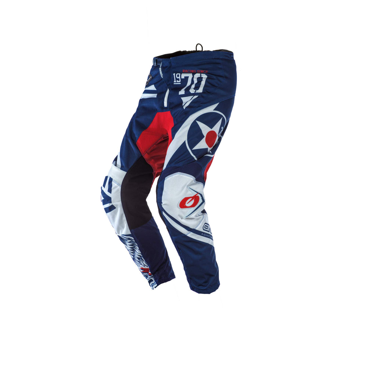 O'Neal Element Adult Pants, Warhawk, Blue/Red, 42