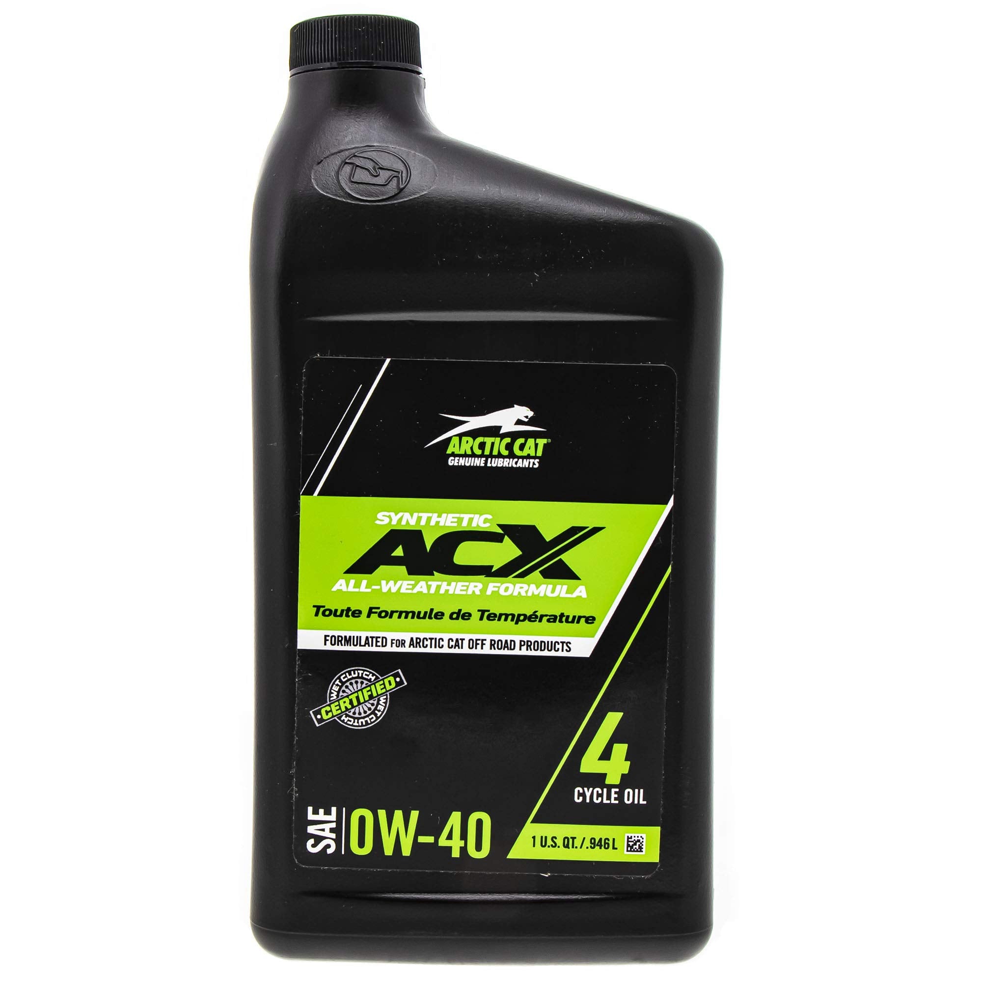 Arctic Cat 2436-851 Acx 0W-40 Synthetic 2 Quart Oil Change Kit For Alterra Prowler