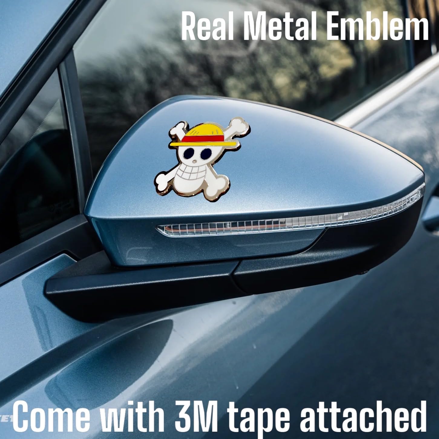Anime Emblem for car Anime Metal Sticker Anime Enamel Emeblem for Laptop for Desktop Anime Metal car Emblem (Mugi)