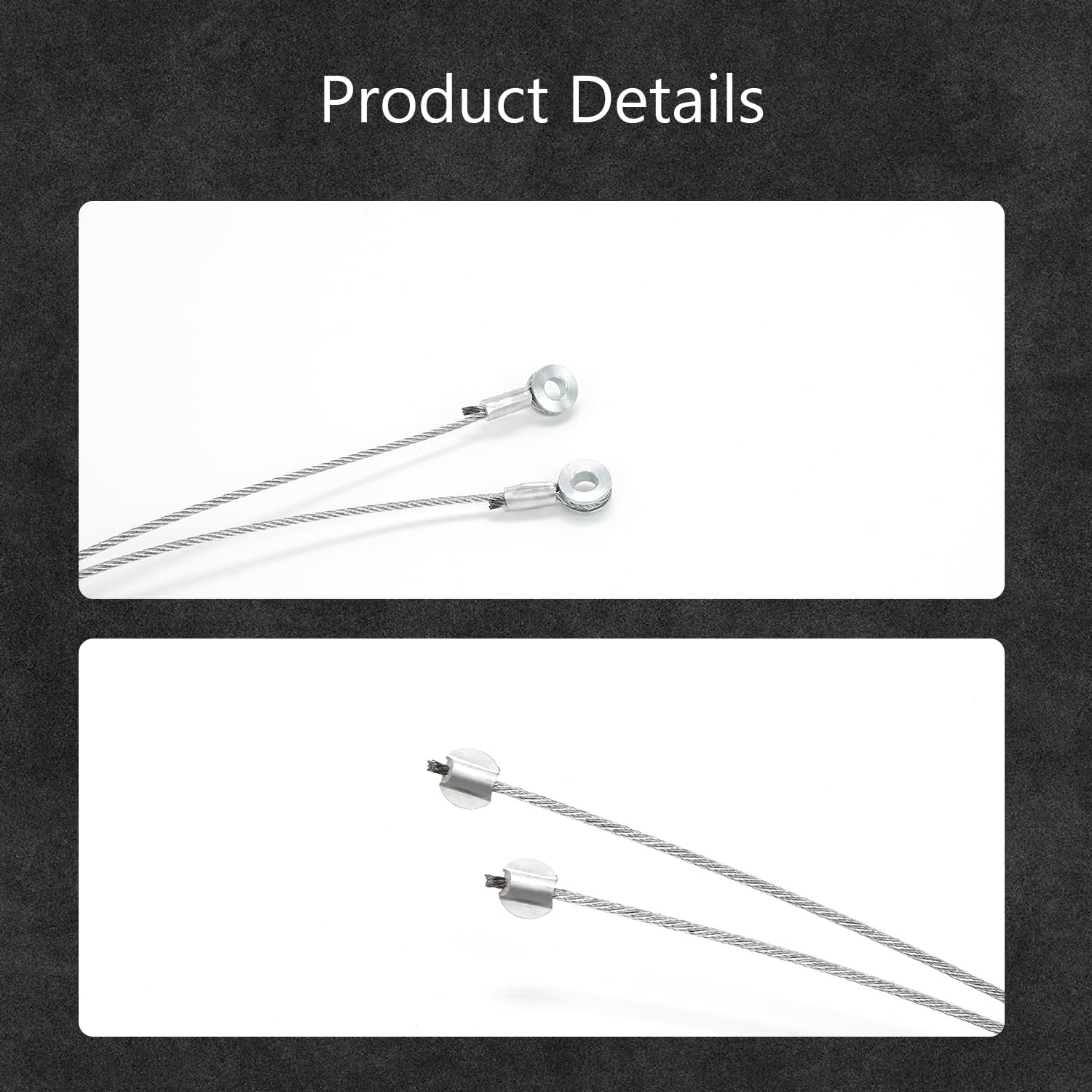 Scottchen Pro 150'' Replacement Cable Wire, Enclosed Cargo Trailer Ramp Door Spring 12.5 Steel 2 Pack